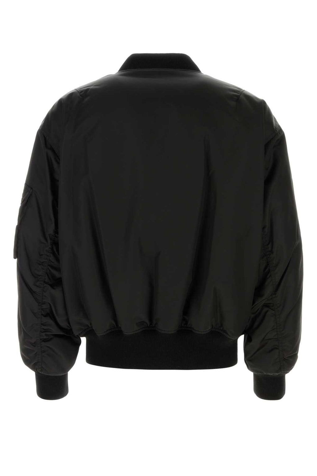 SAINT LAURENT BOMBER BOULE OVERSIZ For Men Exterior: 100% Nylon Lining: 64% Viscose 34% Cotton