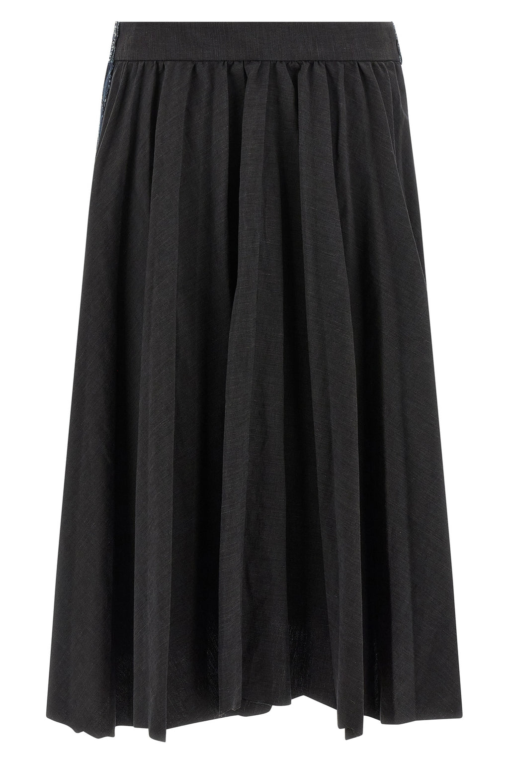 BALENCIAGA 'Hybrid Pleated' skirt For Women 58% linen, 42% cotton