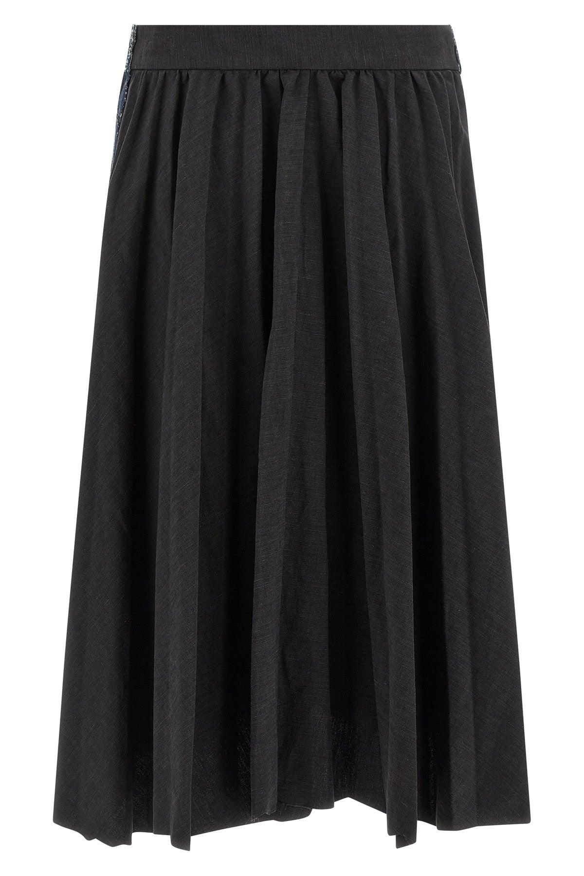 BALENCIAGA 'Hybrid Pleated' skirt For Women 58% linen, 42% cotton