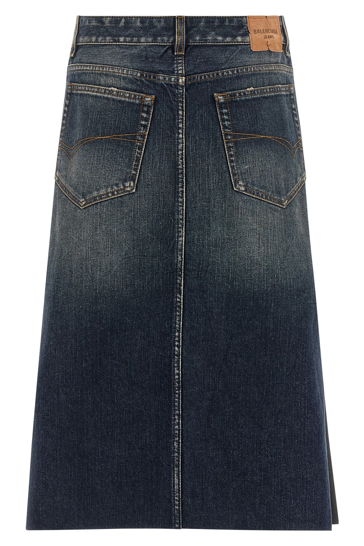 BALENCIAGA 'Hybrid Pleated' skirt For Women 58% linen, 42% cotton