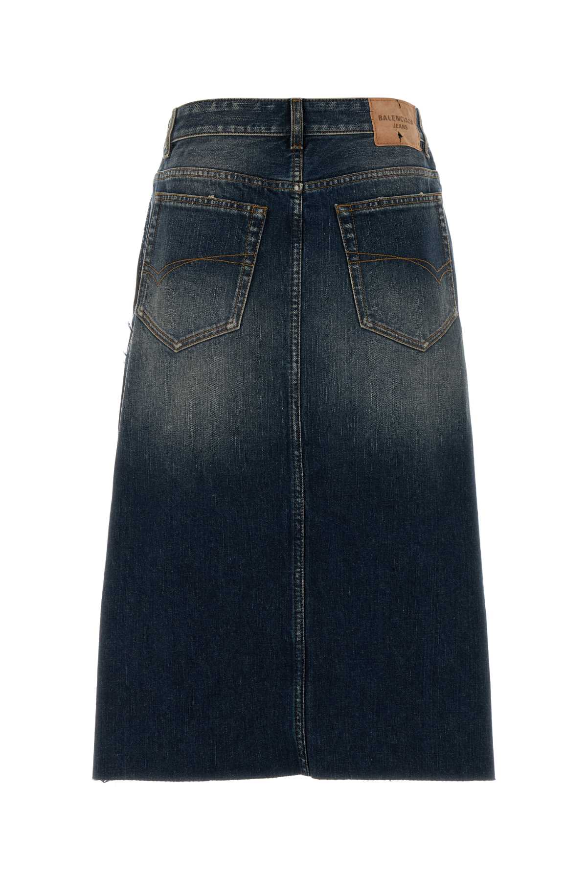 BALENCIAGA Hybrid Pleated Skirt For Women Exterior 1: 58% Linen 42% Cotton Exterior 2: 100% Cotton