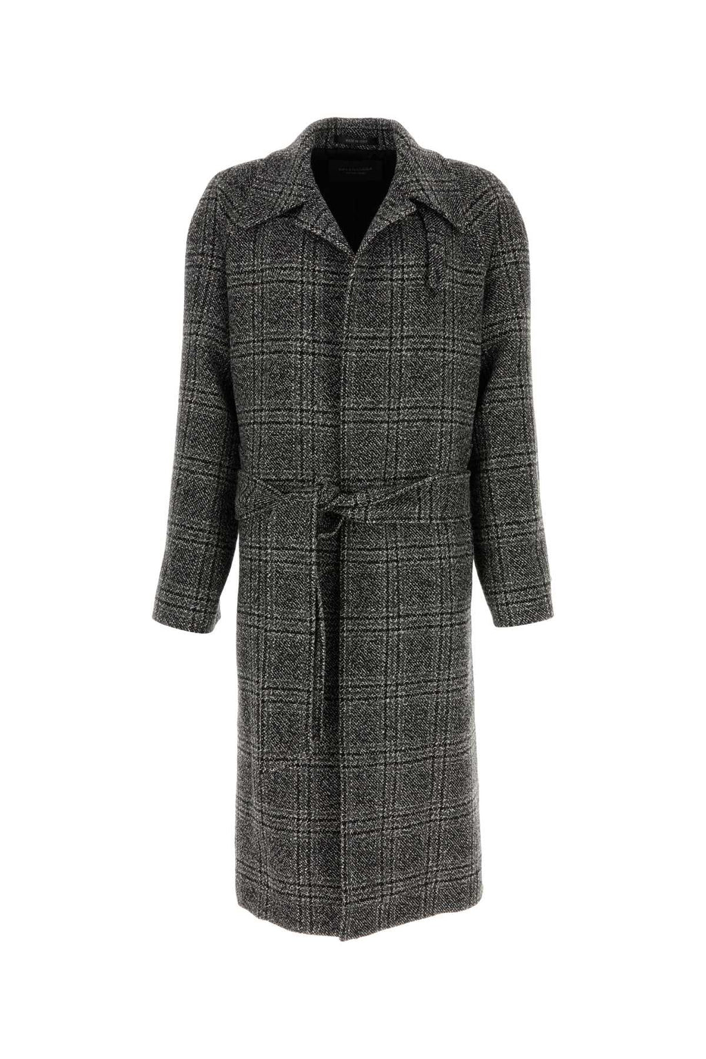 BALENCIAGA Layer Raglan Coat For Men Exterior: 100% Wool Lining: 100% Cupro