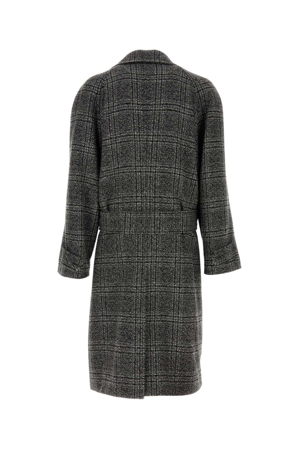 BALENCIAGA Layer Raglan Coat For Men Exterior: 100% Wool Lining: 100% Cupro