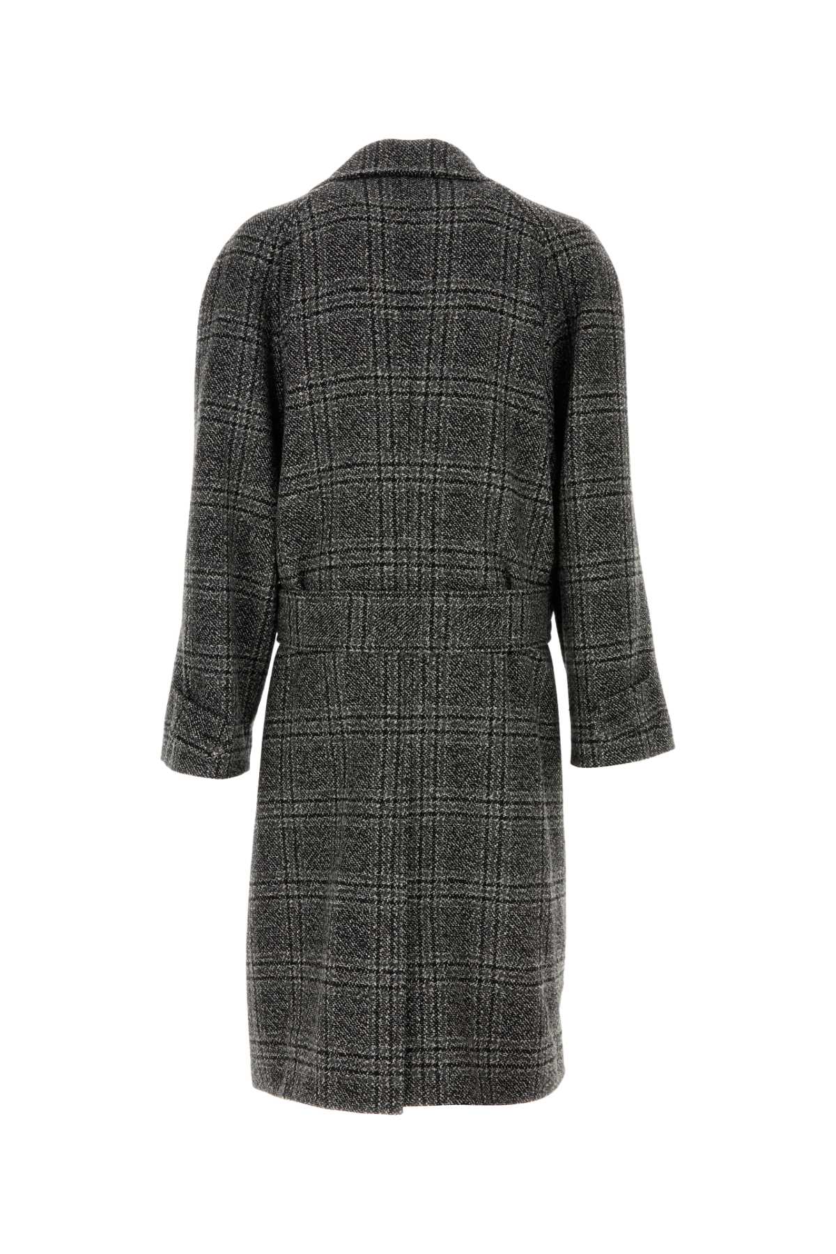 BALENCIAGA Layer Raglan Coat For Men Exterior: 100% Wool Lining: 100% Cupro