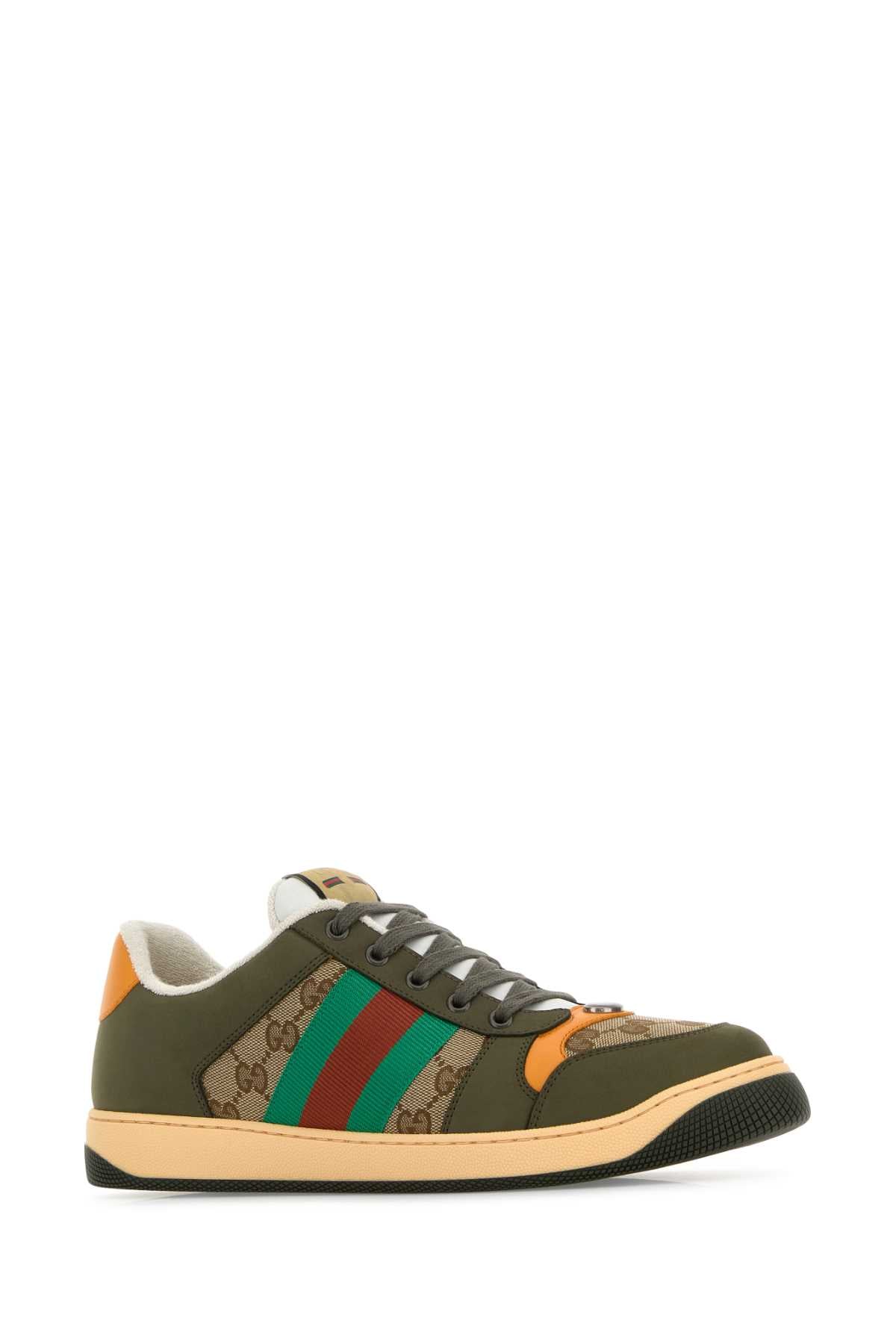 GUCCI SNEAKERS For Men Exterior: 100% Leather 100% Fabric Interior: 100% Fabric Sole: Rubber