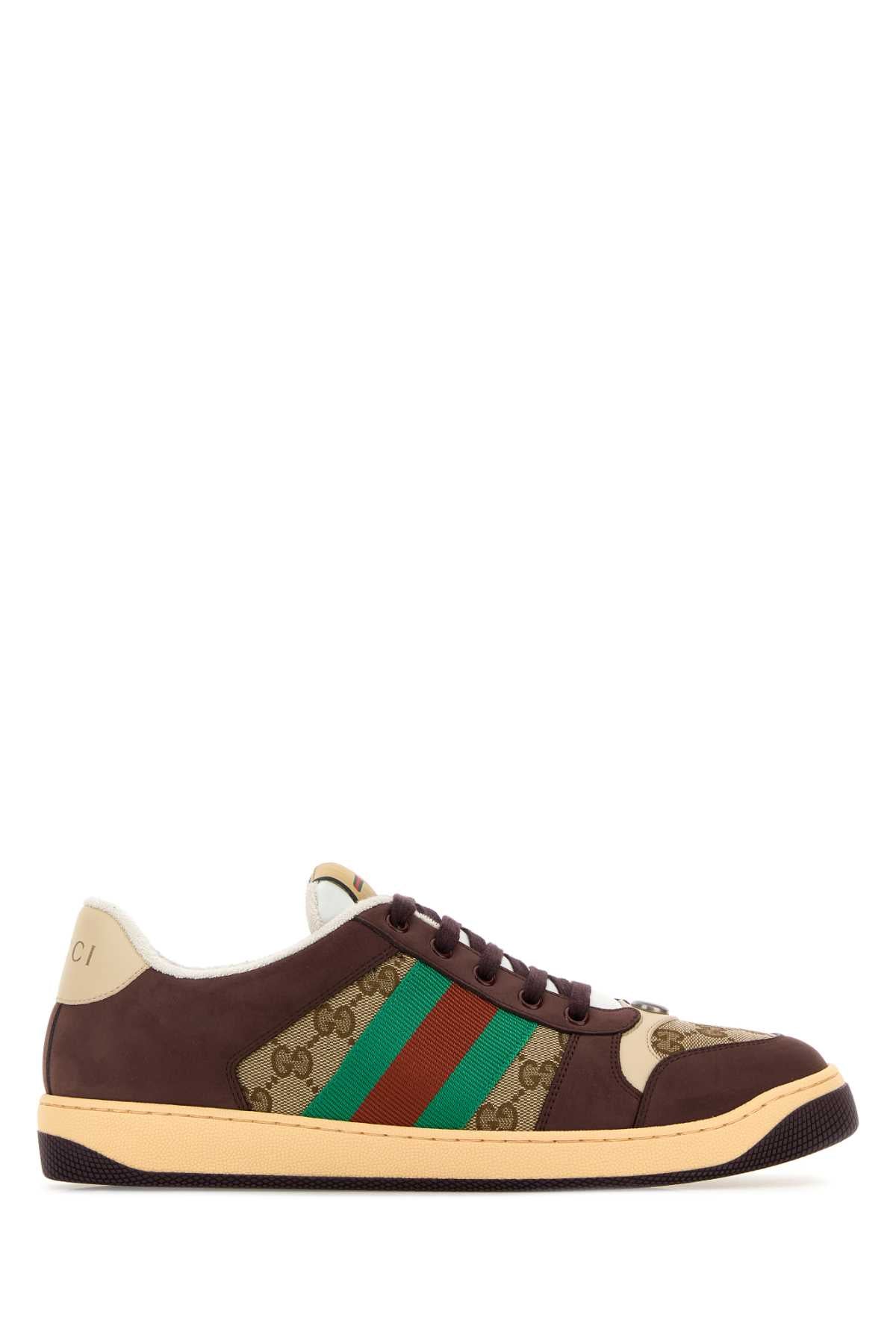 GUCCI SNEAKERS For Men Exterior: 100% Leather 100% Fabric Interior: 100% Fabric Sole: Rubber