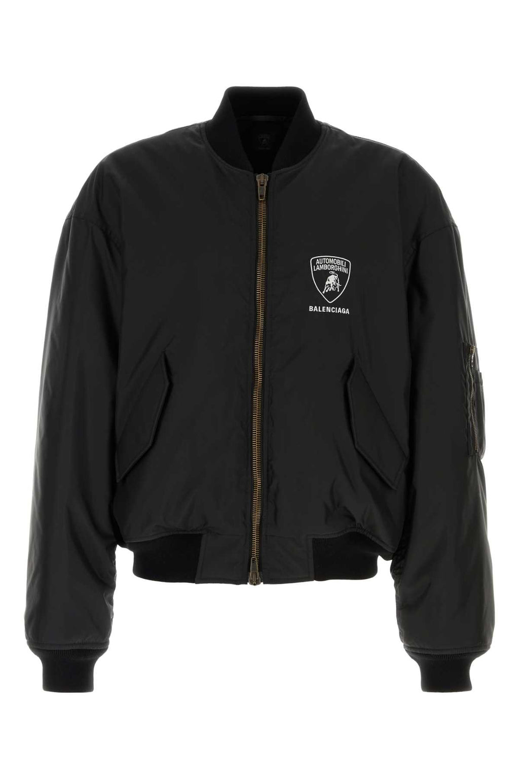 BALENCIAGA AL Large Fit Bomber For Men Exterior: 100% Nylon Lining: 100% Polyester Padding: 60% Silk 40% Polylactide