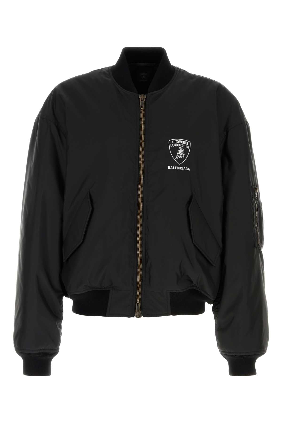 BALENCIAGA AL Large Fit Bomber For Men Exterior: 100% Nylon Lining: 100% Polyester Padding: 60% Silk 40% Polylactide