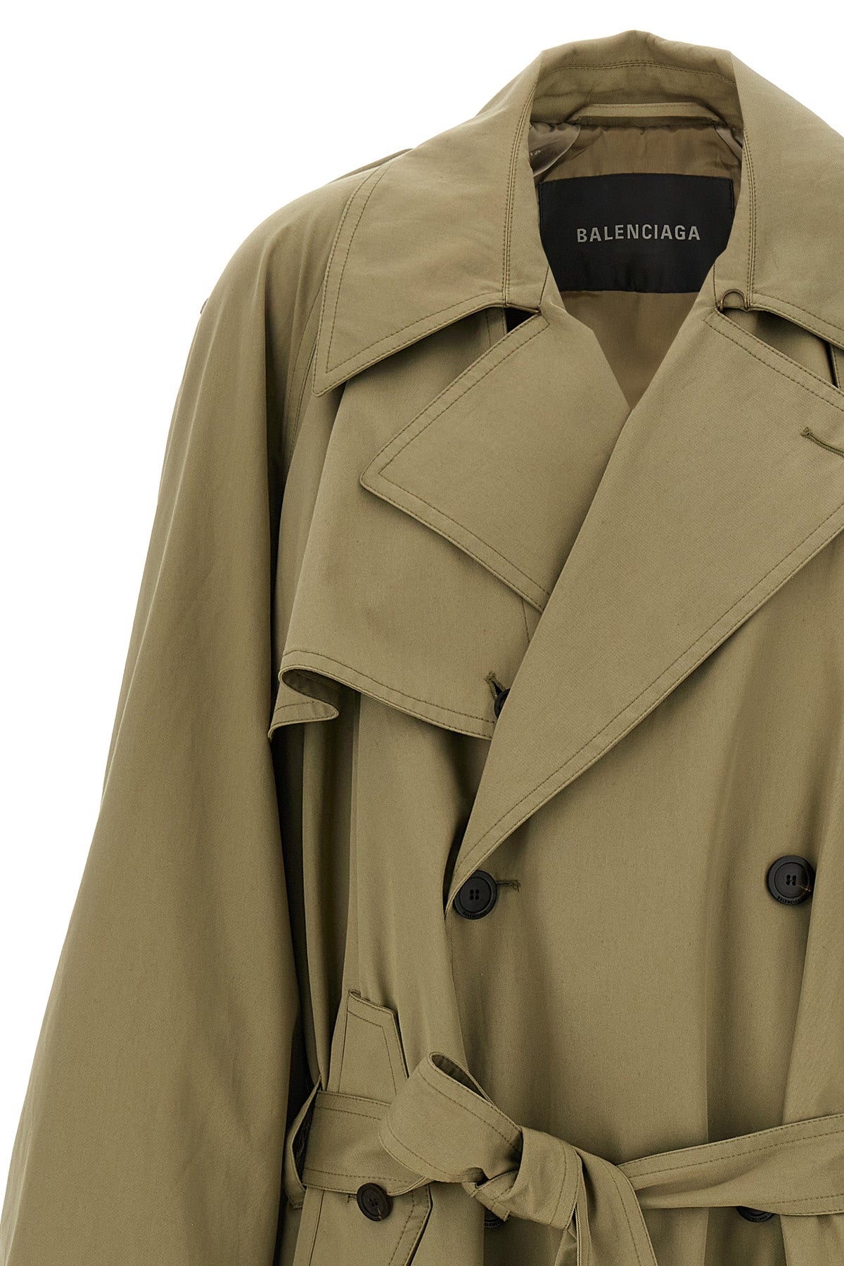 balenciaga 'Draped Neck' trench coat