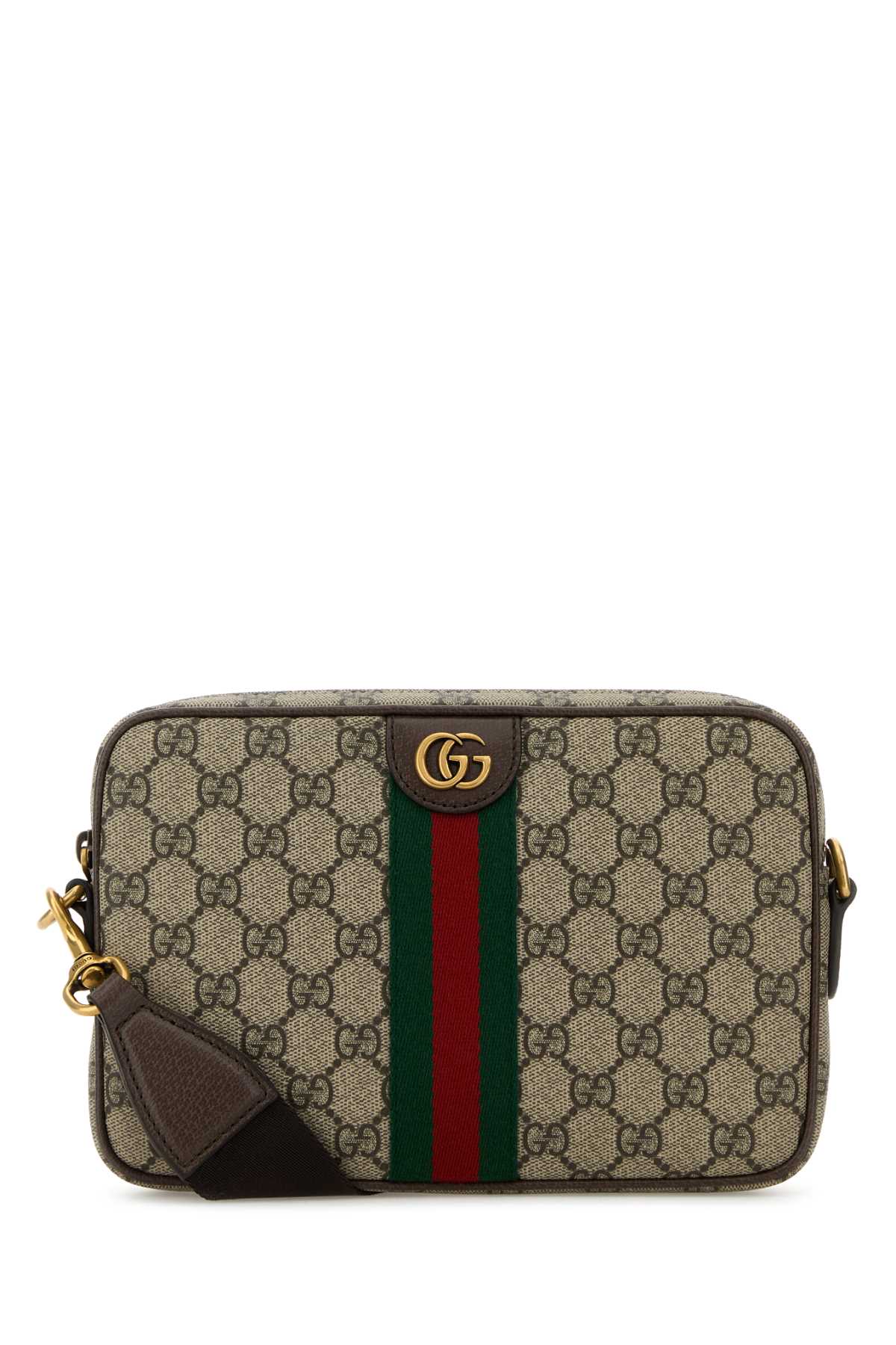 GUCCI CROSSBODY WITH REMOVABLE SHOULDER AND HANDLE For Men Exterior: 100% Fabric Lining: 100% Fabric Finishing: Antiqued golden metal