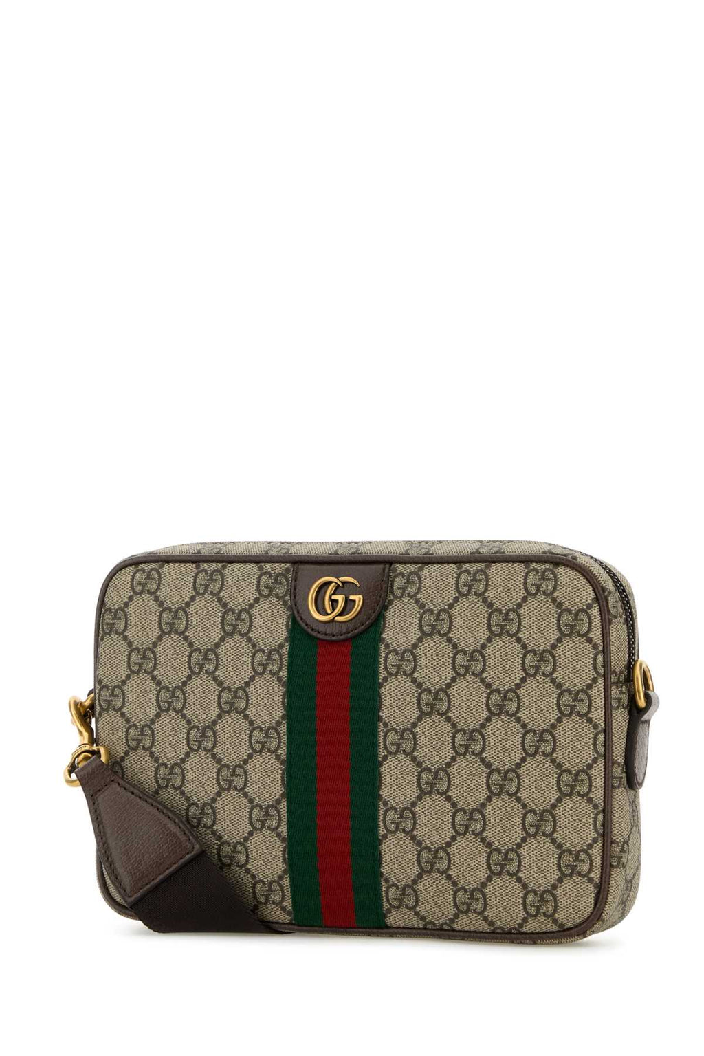 GUCCI CROSSBODY WITH REMOVABLE SHOULDER AND HANDLE For Men Exterior: 100% Fabric Lining: 100% Fabric Finishing: Antiqued golden metal