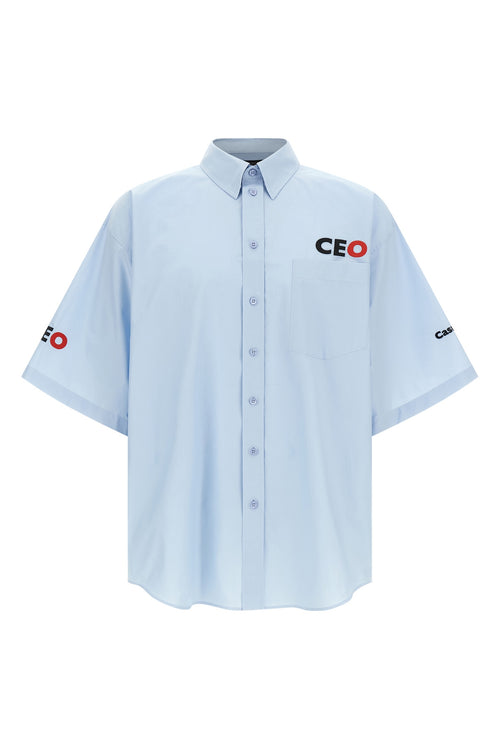 BALENCIAGA 'CEO Uniform Logo' shirt For Men 100% cotton
