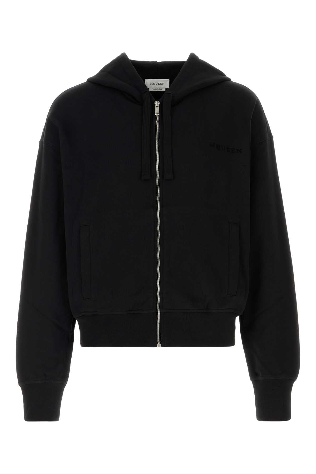 ALEXANDER MCQUEEN LOGO PRNT ZIP HOODIE For Men Exterior: 100% Cotton
