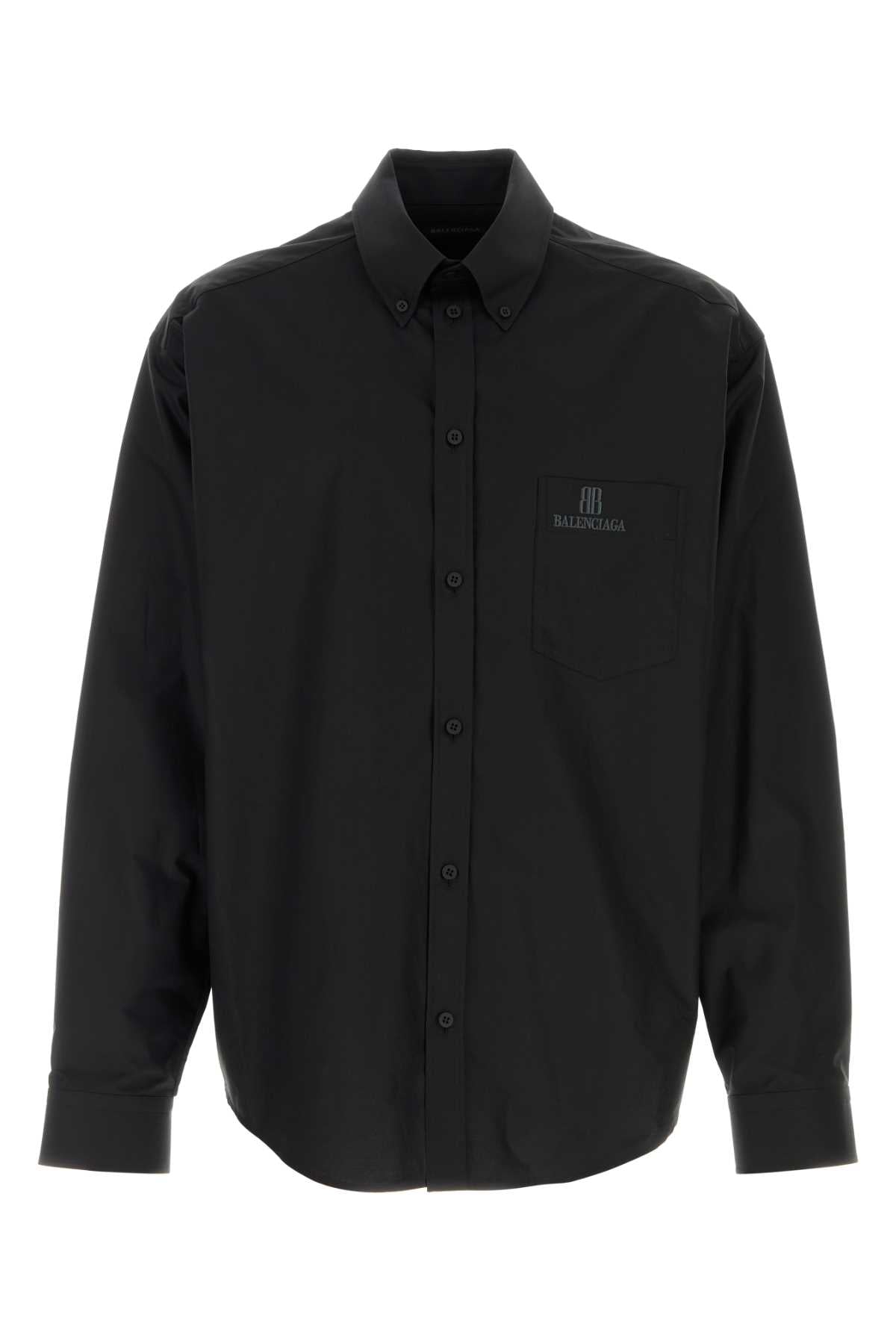 BALENCIAGA L/S Large Fit Shirt For Men Exterior: 100% Cotton
