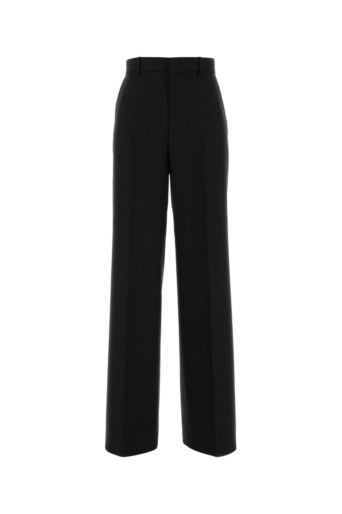 GUCCI PANT GUCCI STRIPE WOOL W/MOP For Women T 100% WOOLmother pearl