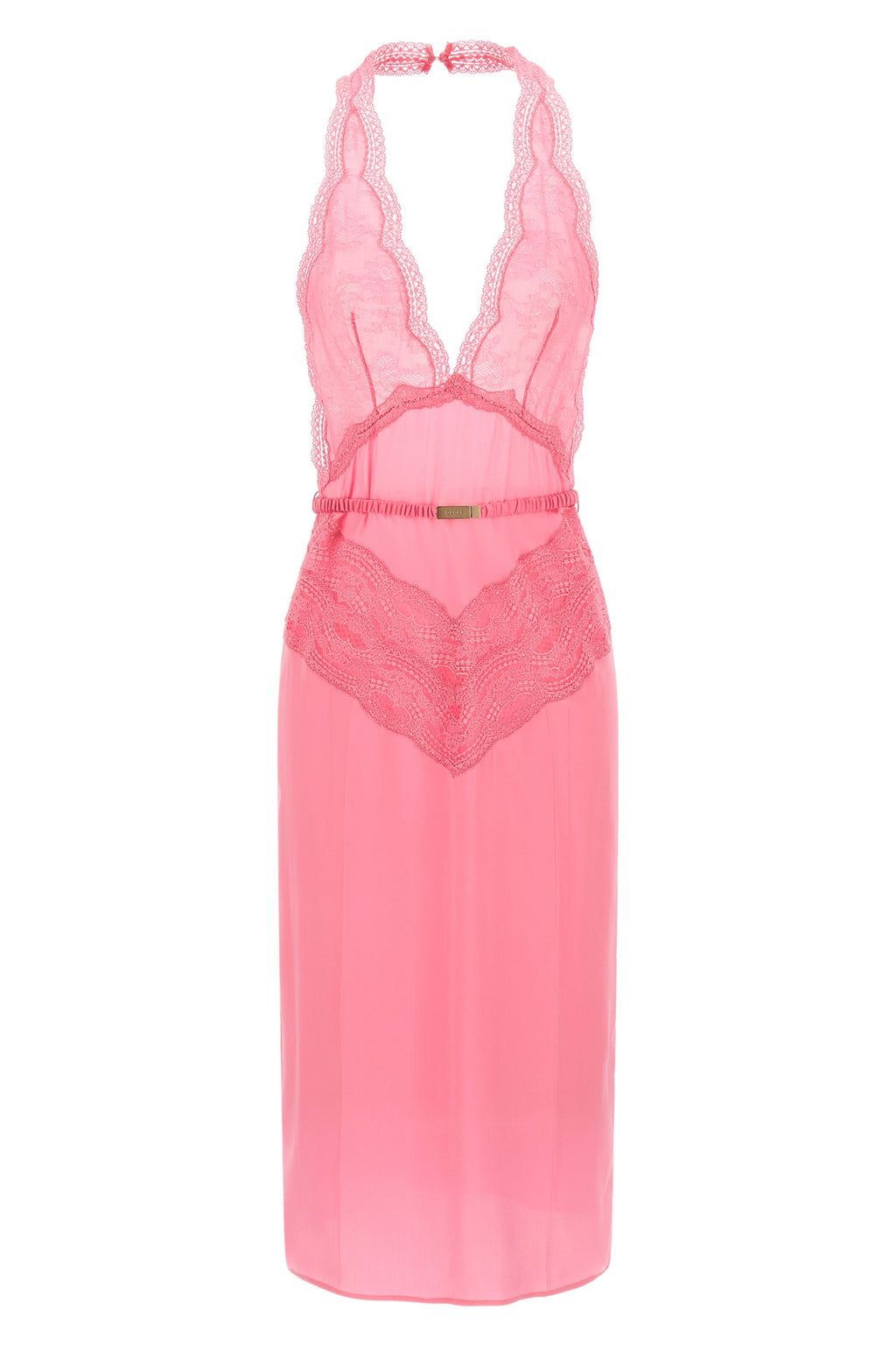 GUCCI Satin and lace dress For Women 100% silk