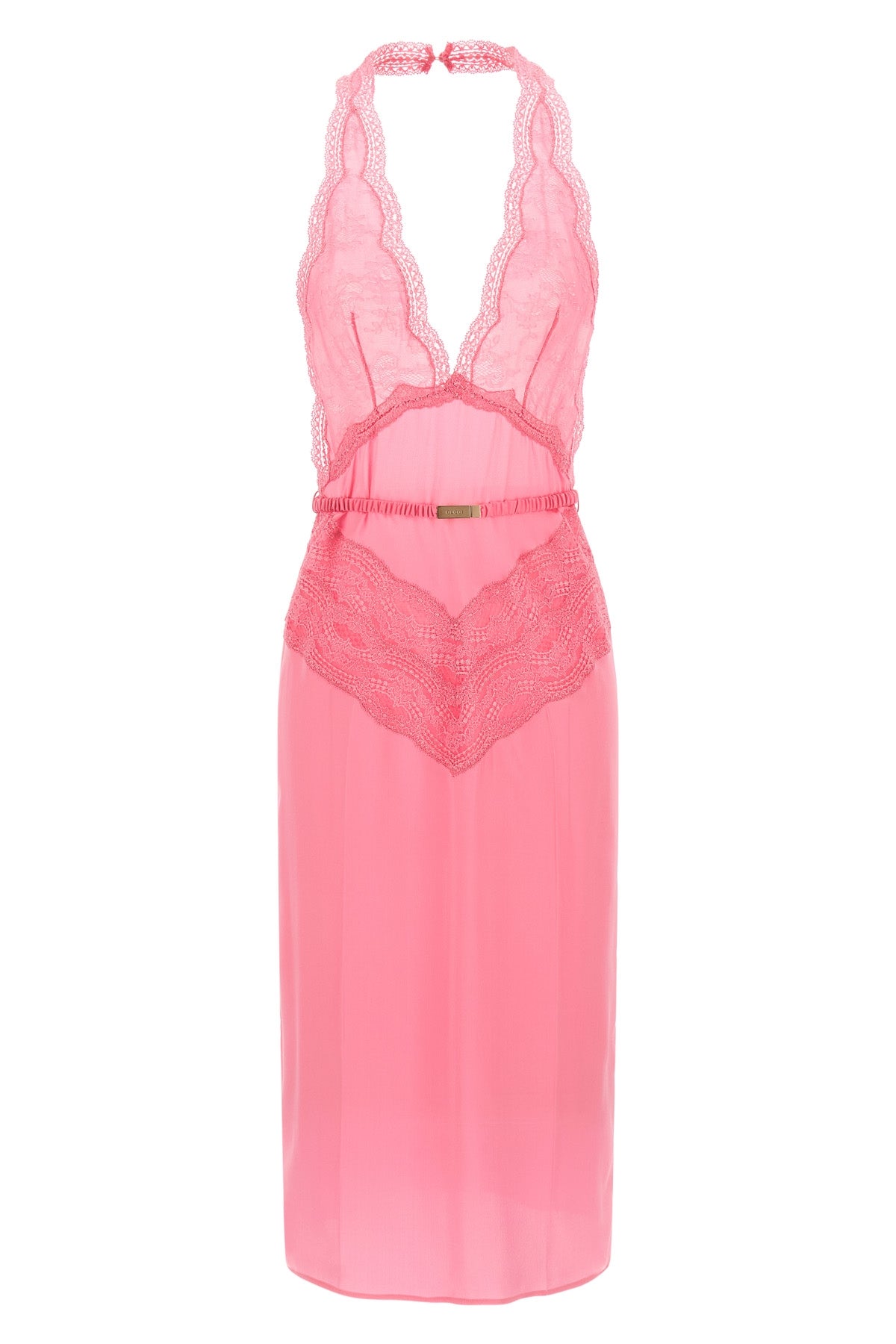 GUCCI Satin and lace dress For Women 100% silk