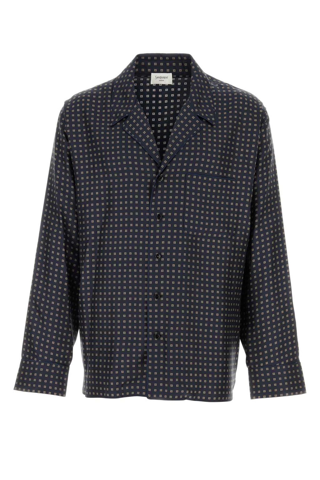 SAINT LAURENT CHEMISE PYJAMA COL R For Men Exterior: 100% Silk