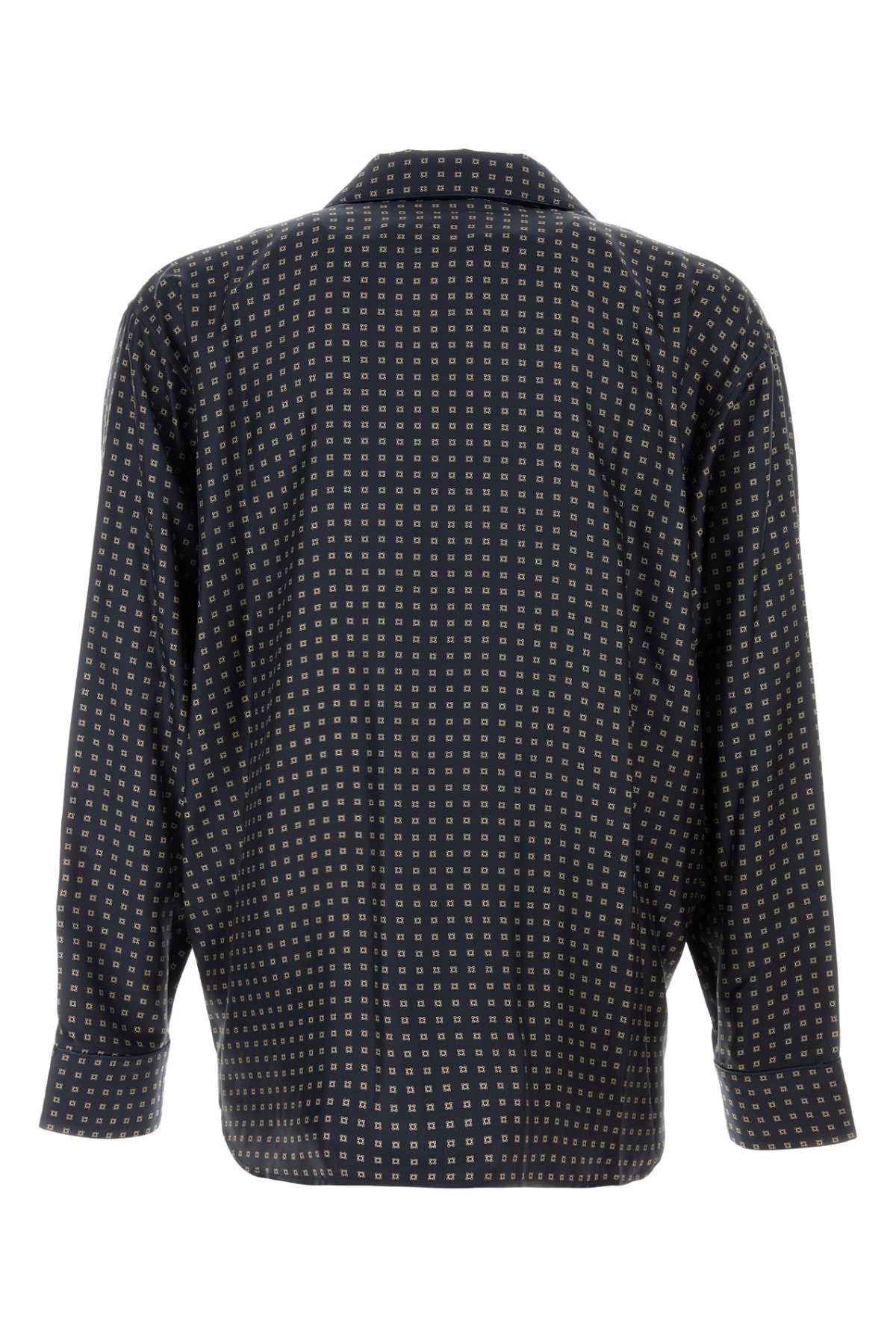 SAINT LAURENT CHEMISE PYJAMA COL R For Men Exterior: 100% Silk