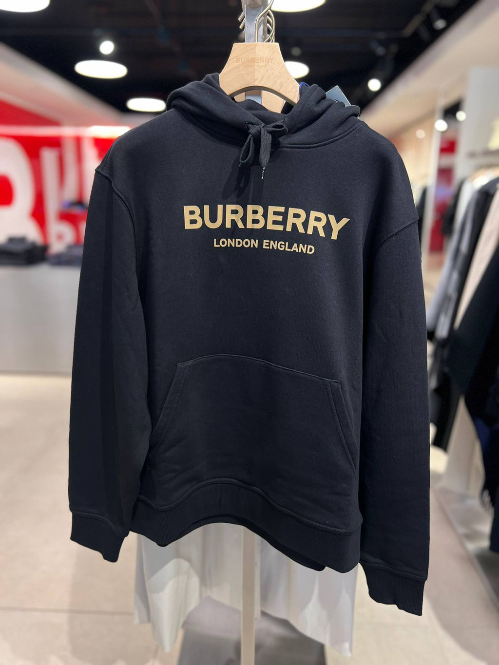 Logo Print Cotton Hoodie