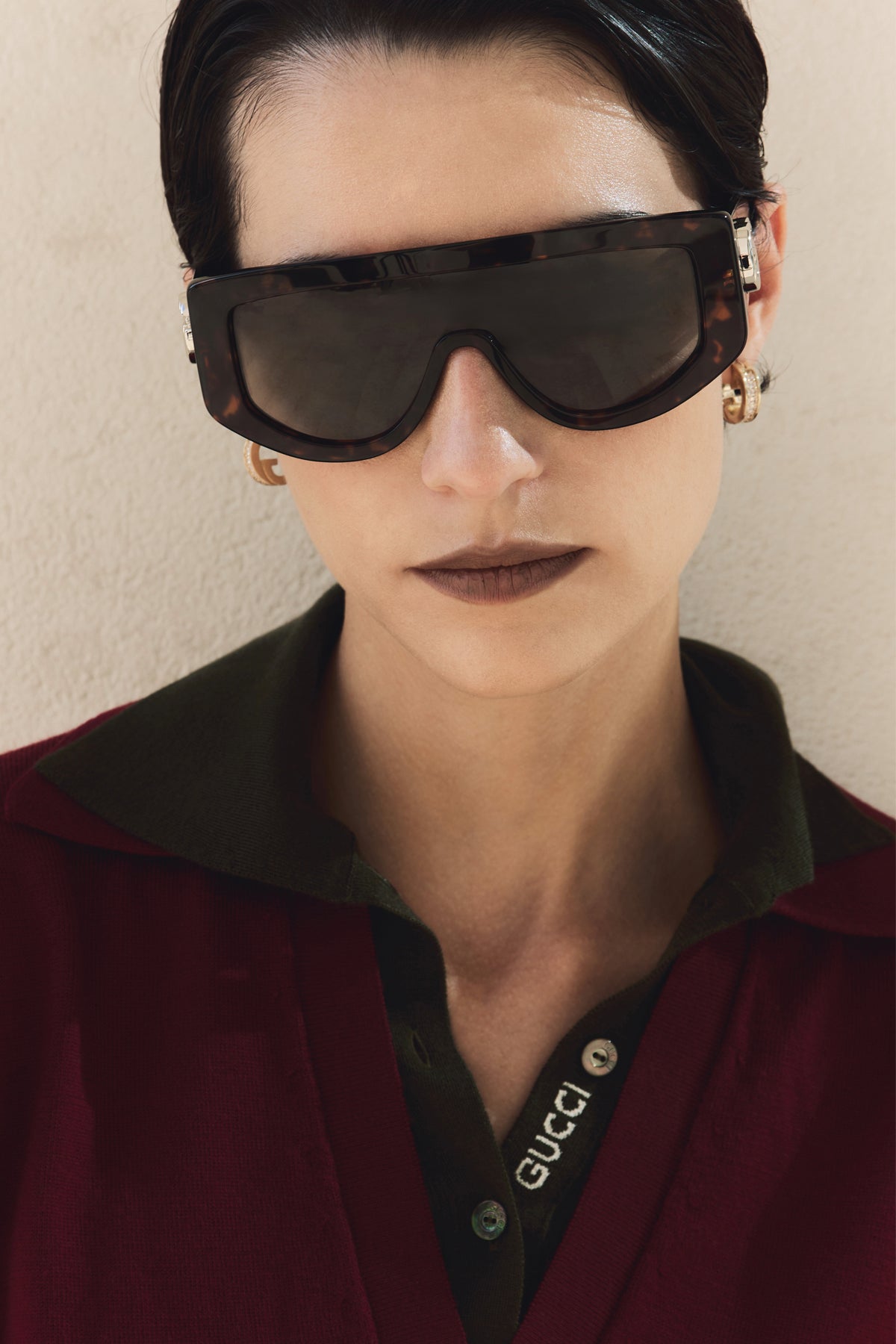 GUCCI Rectangular sunglasses For Women 100% acetate