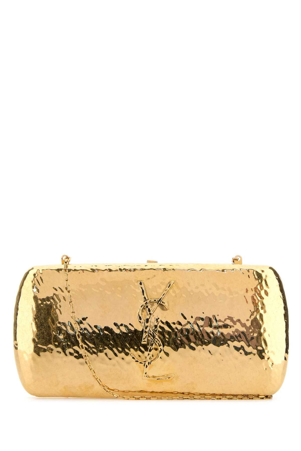 SAINT LAURENT YSL BO MINAUDIERE For Women Exterior: 100% Metal Lining: 100% Leather Finishing: Golden metal