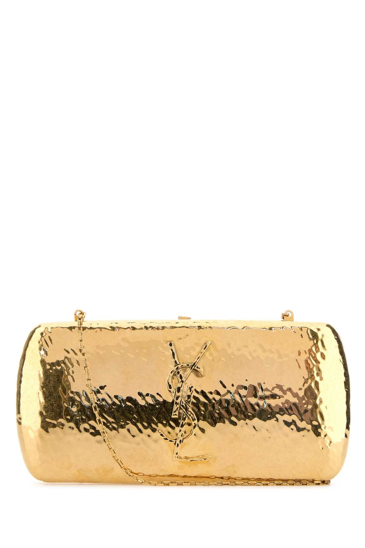 SAINT LAURENT YSL BO MINAUDIERE For Women Exterior: 100% Metal Lining: 100% Leather Finishing: Golden metal