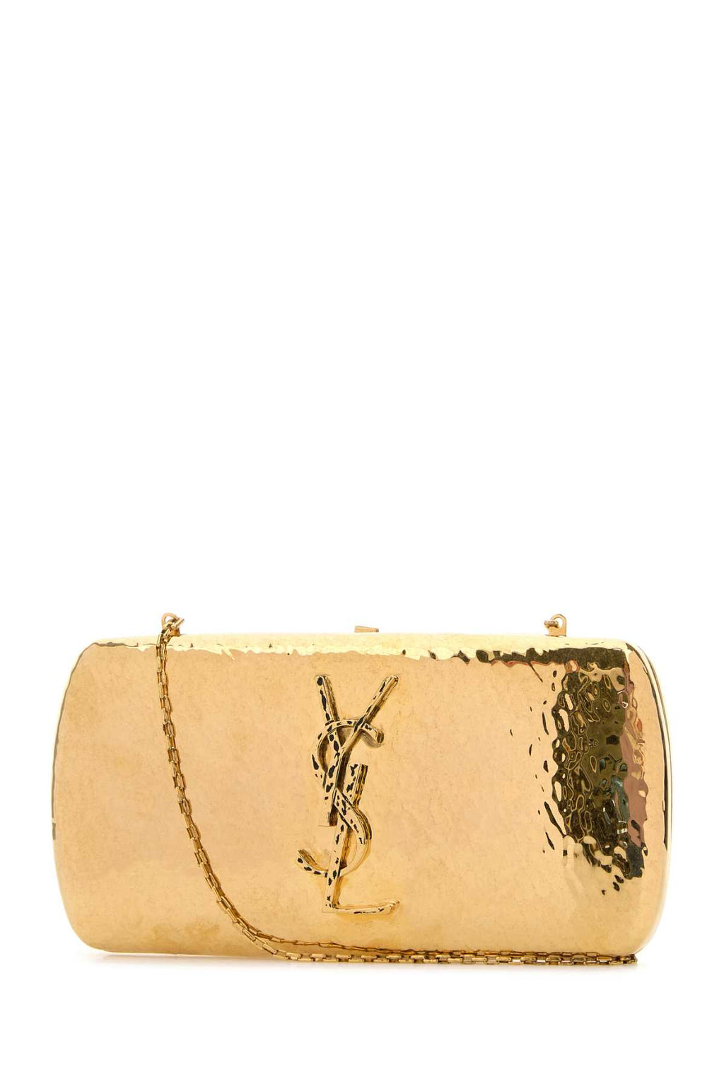 SAINT LAURENT YSL BO MINAUDIERE For Women Exterior: 100% Metal Lining: 100% Leather Finishing: Golden metal