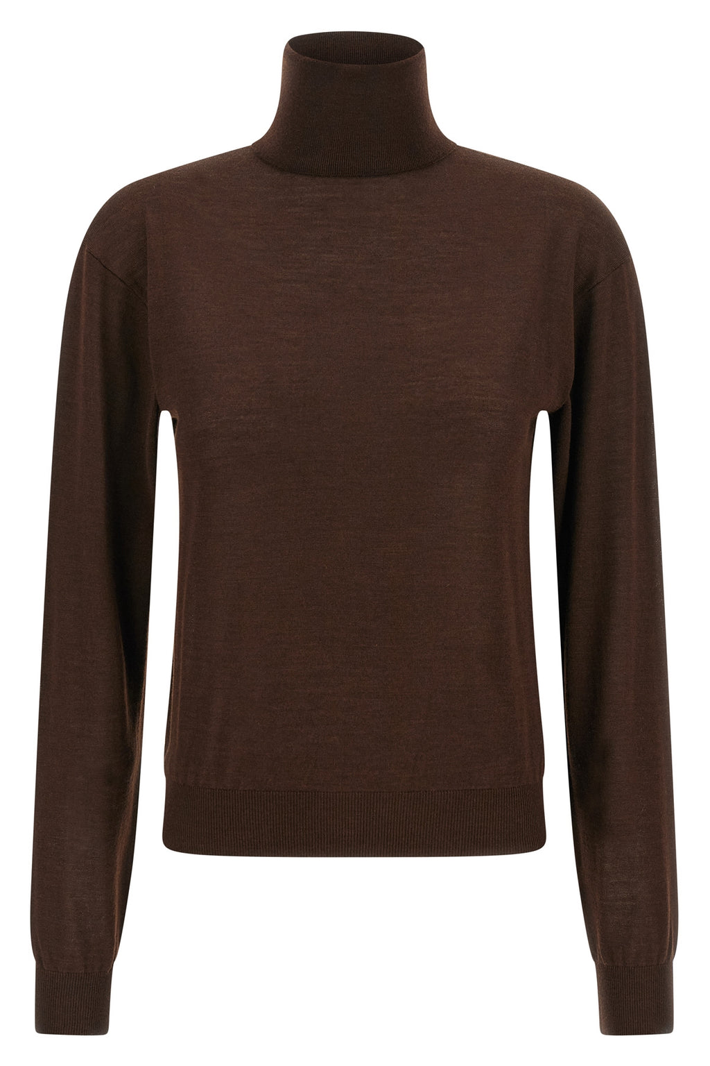 SAINT LAURENT Turtleneck sweater dropped shoulders For Women 35% wo, 35% ws, 30% se
