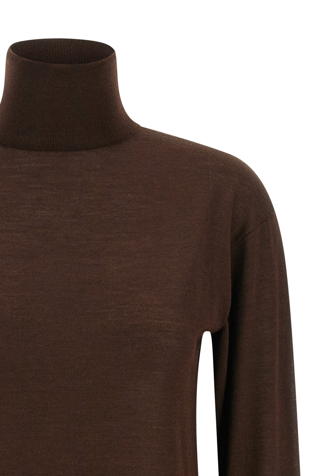 SAINT LAURENT Turtleneck sweater dropped shoulders For Women 35% wo, 35% ws, 30% se