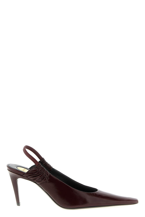 SAINT LAURENT 'Anne-Marie' slingback For Women 100% calfskin leather (Bos Taurus)