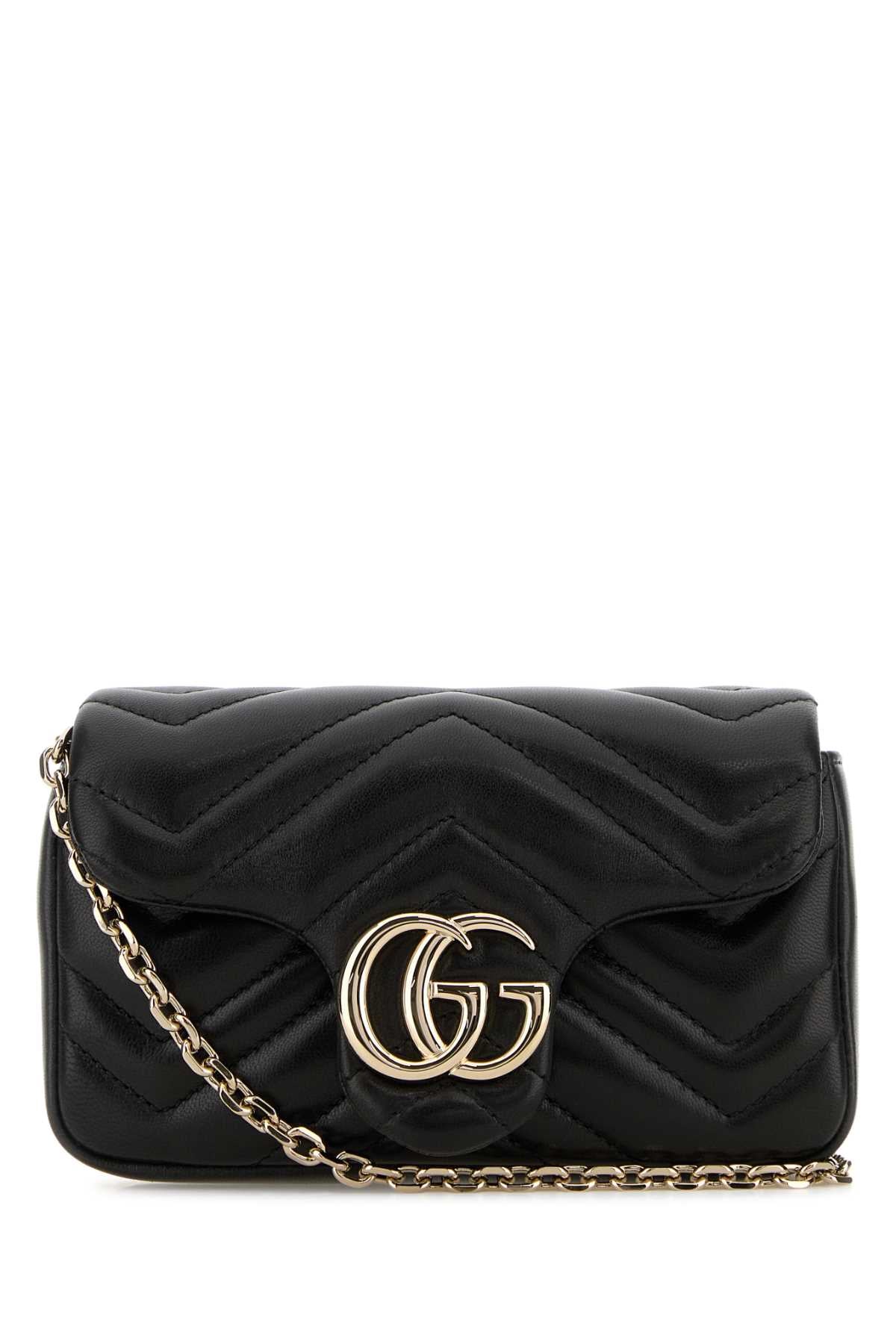 GUCCI MINI BAG WITH REMOVABLE SHOULDER For Women Exterior: 100% Lamb Lining: 100% Fabric Finishing: Platinum