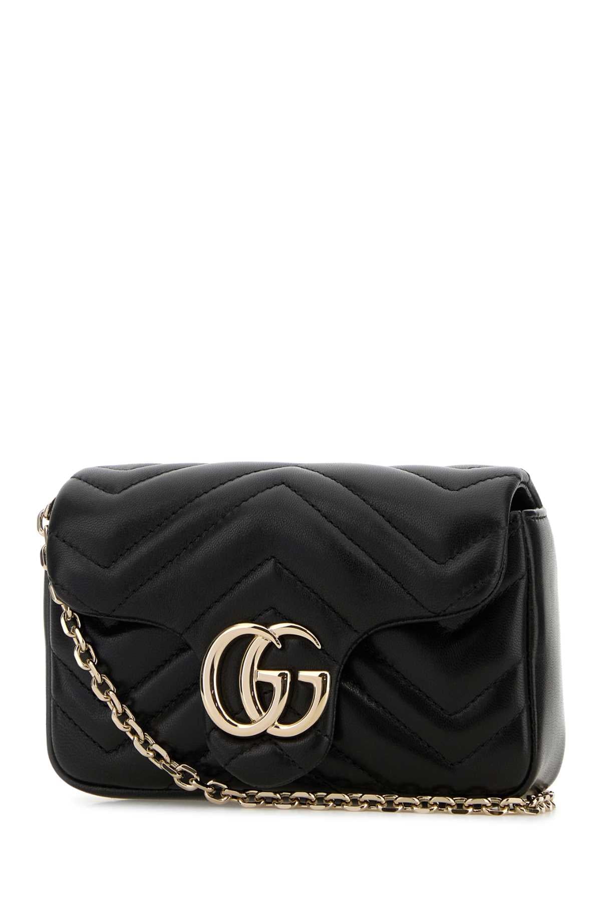 GUCCI MINI BAG WITH REMOVABLE SHOULDER For Women Exterior: 100% Lamb Lining: 100% Fabric Finishing: Platinum