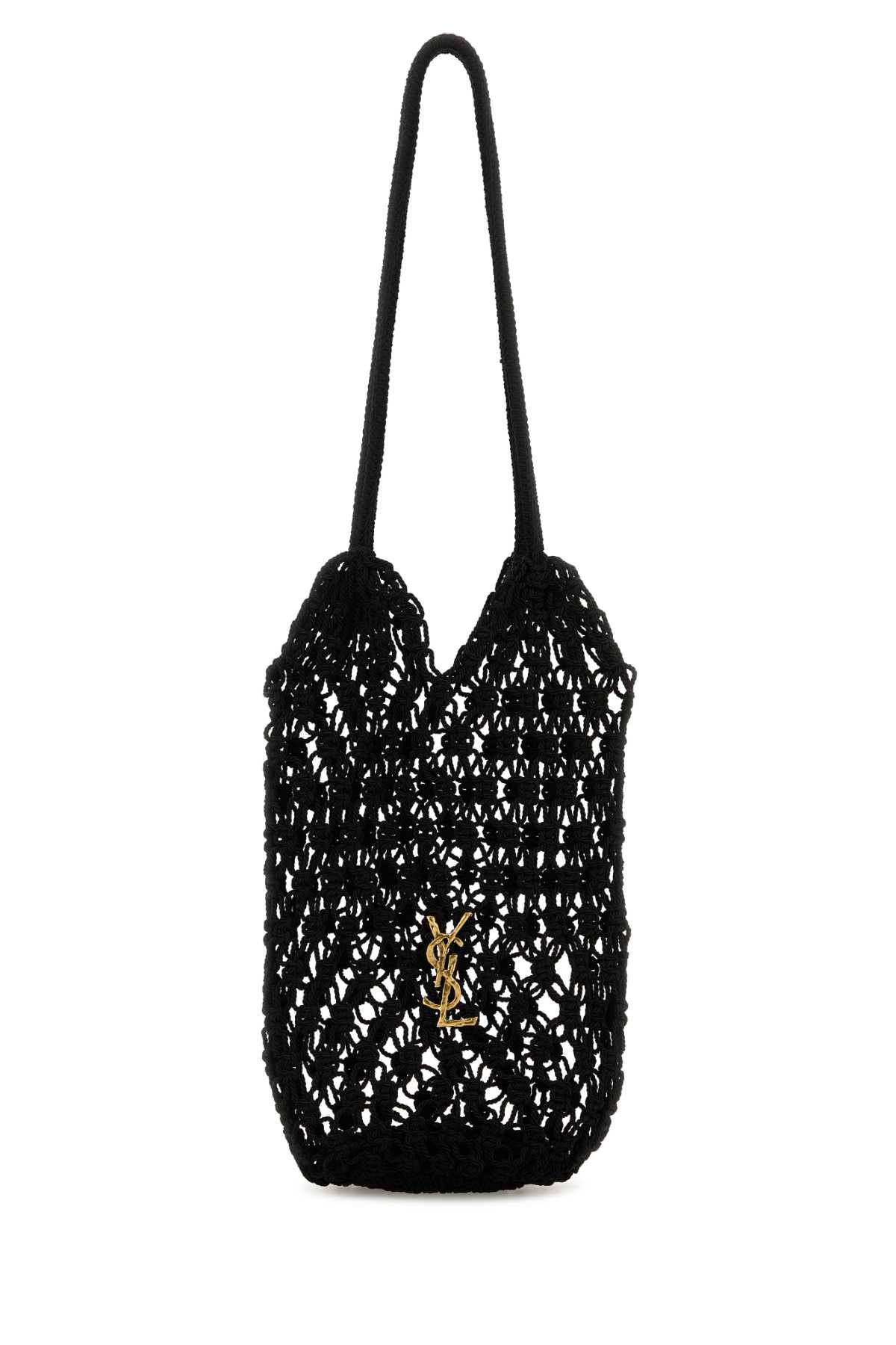SAINT LAURENT YLS BO HOBO PASSAM L For Women Exterior: 100% Fabric Finishing: Antiqued golden brass