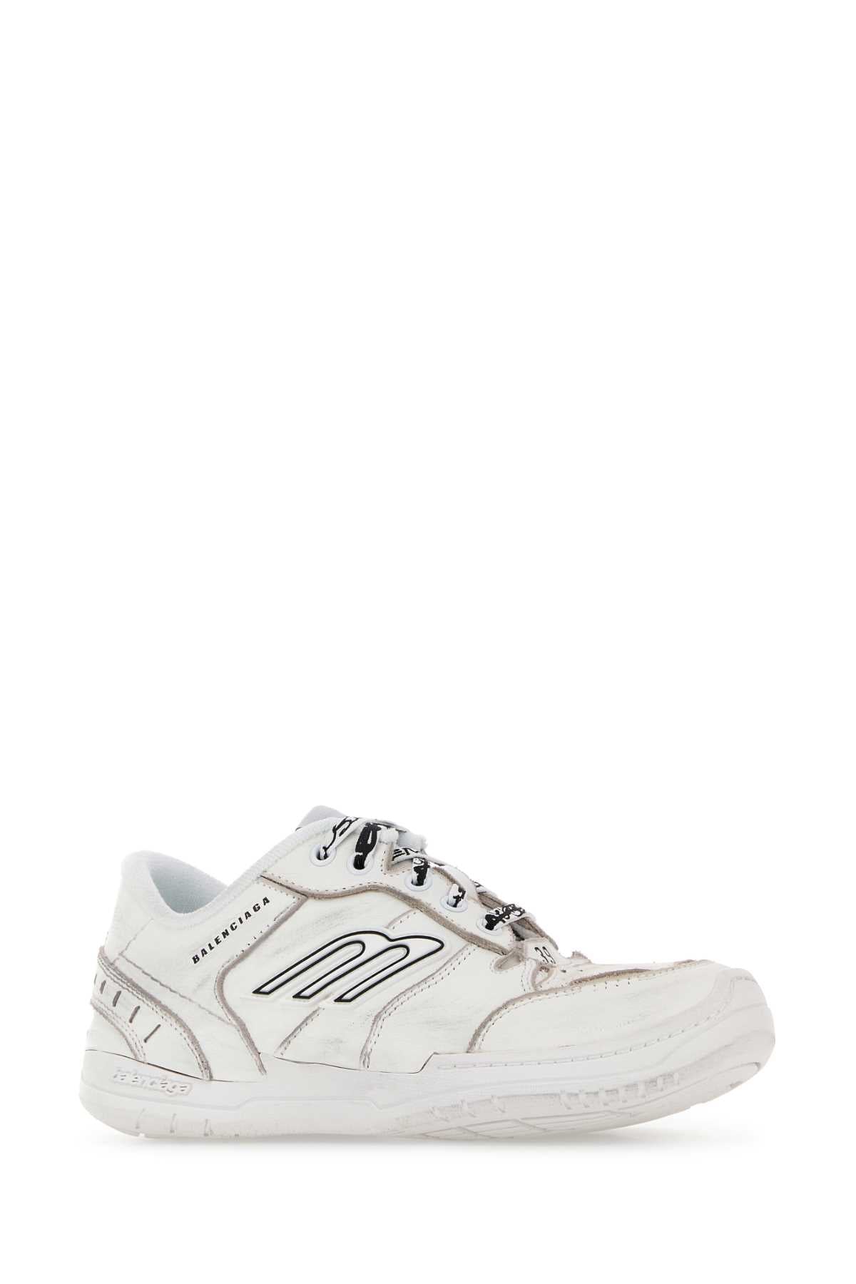 BALENCIAGA HAMPTONS SNEAKER For Women Exterior: 100% Bovine leather Interior: 100% Fabric Sole: Rubber