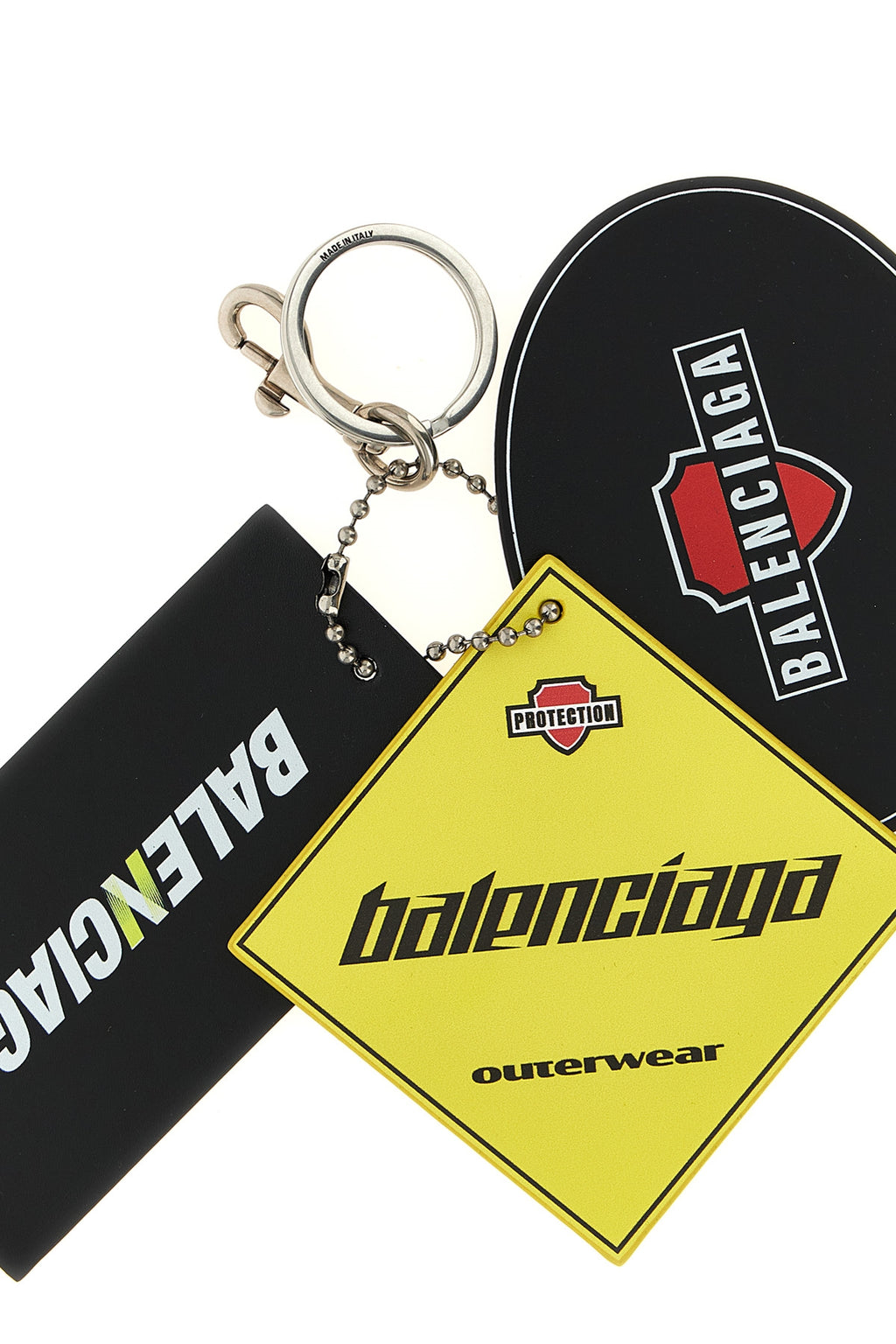 BALENCIAGA '3 Tags' keyring For Men 80% lh 10% la 10% za