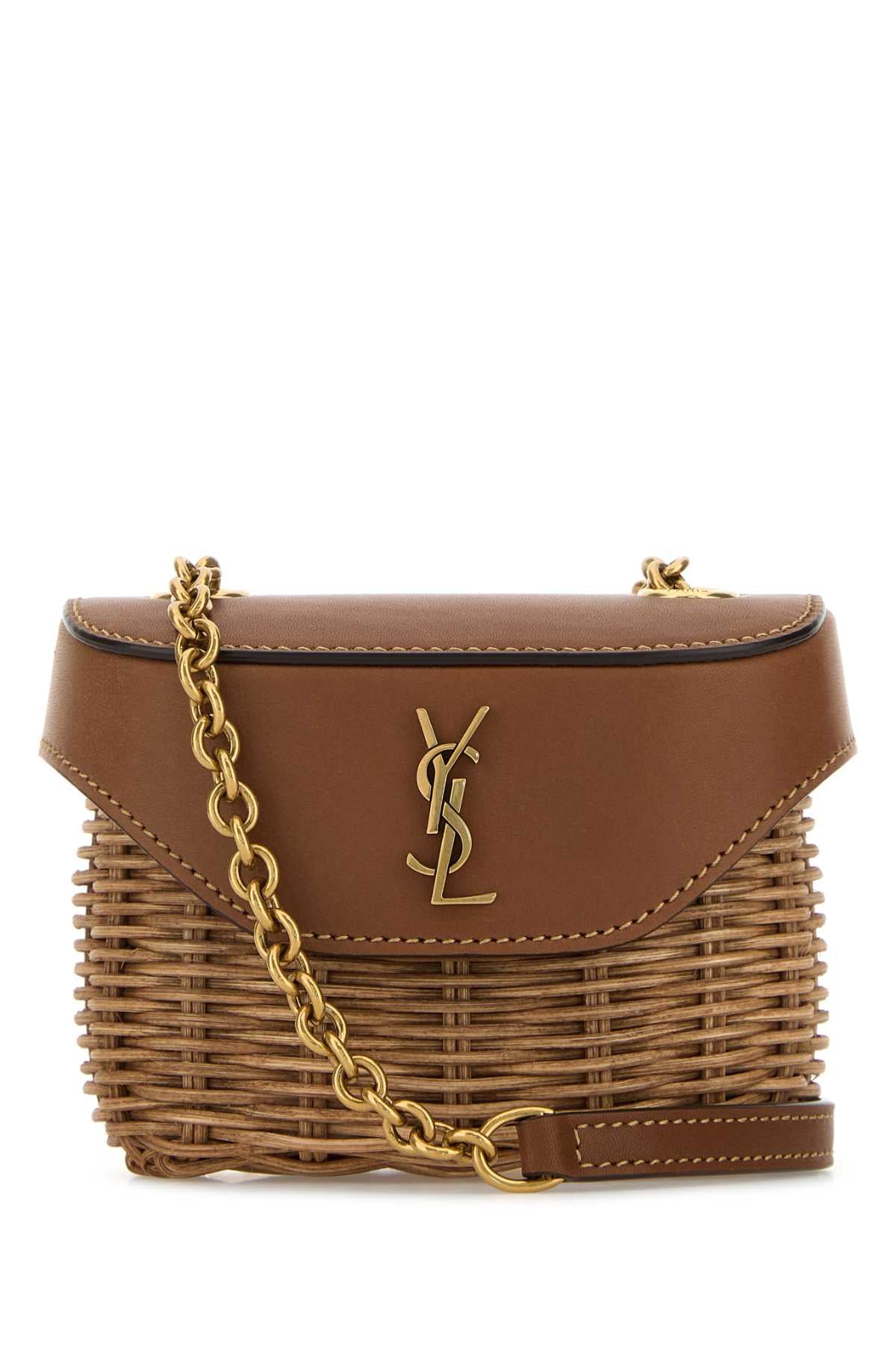 SAINT LAURENT YSL PW MINI JUNE For Women Exterior 100% Calf 100% Fabric Lining: 100% Fabric Finishing: Antiqued golden metal
