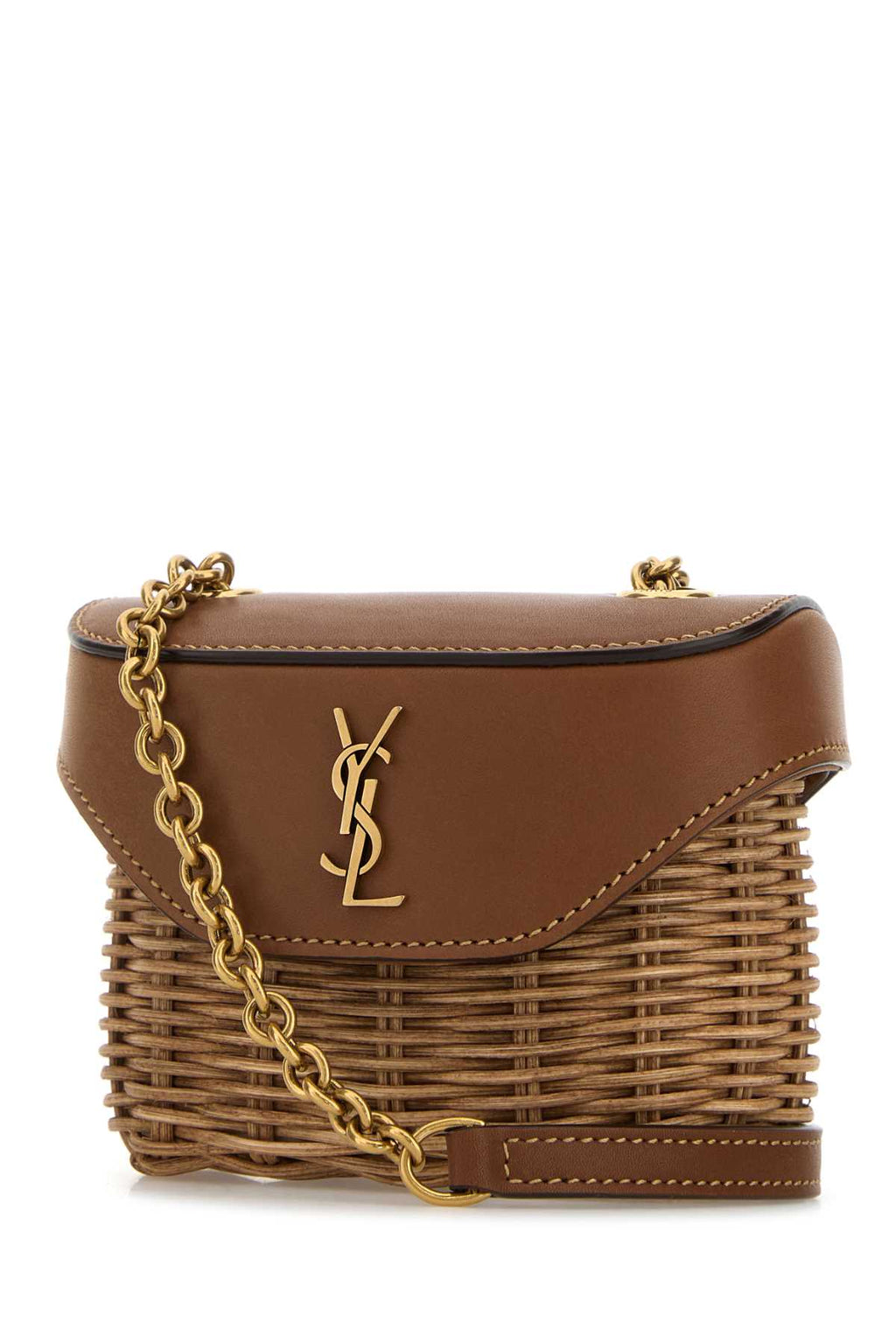 SAINT LAURENT YSL PW MINI JUNE For Women Exterior 100% Calf 100% Fabric Lining: 100% Fabric Finishing: Antiqued golden metal