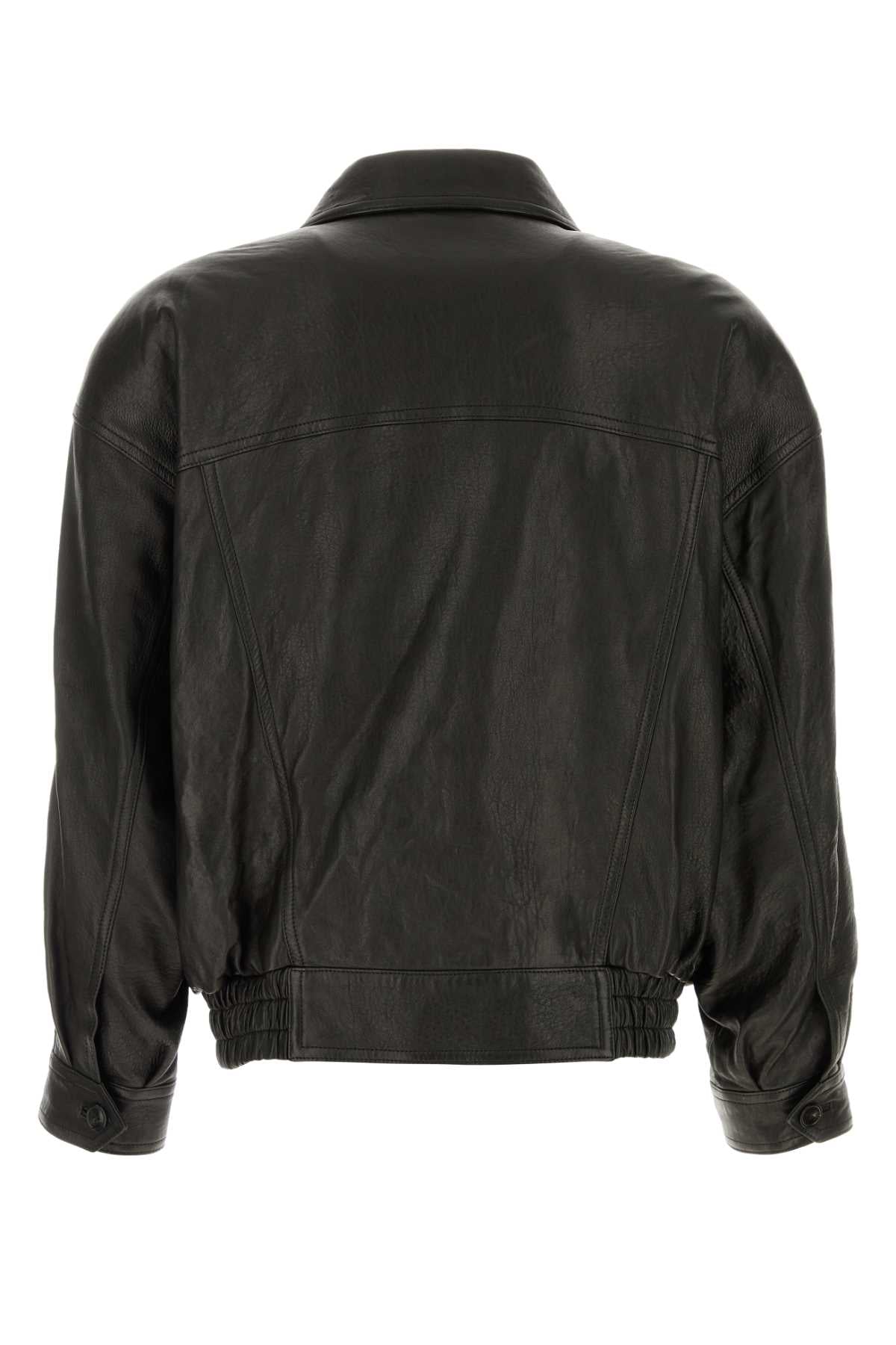 SAINT LAURENT BLOUSON AMPLES POCHE For Men Exterior: 100% Lamb Lining: 56% Cotton 44% Viscose