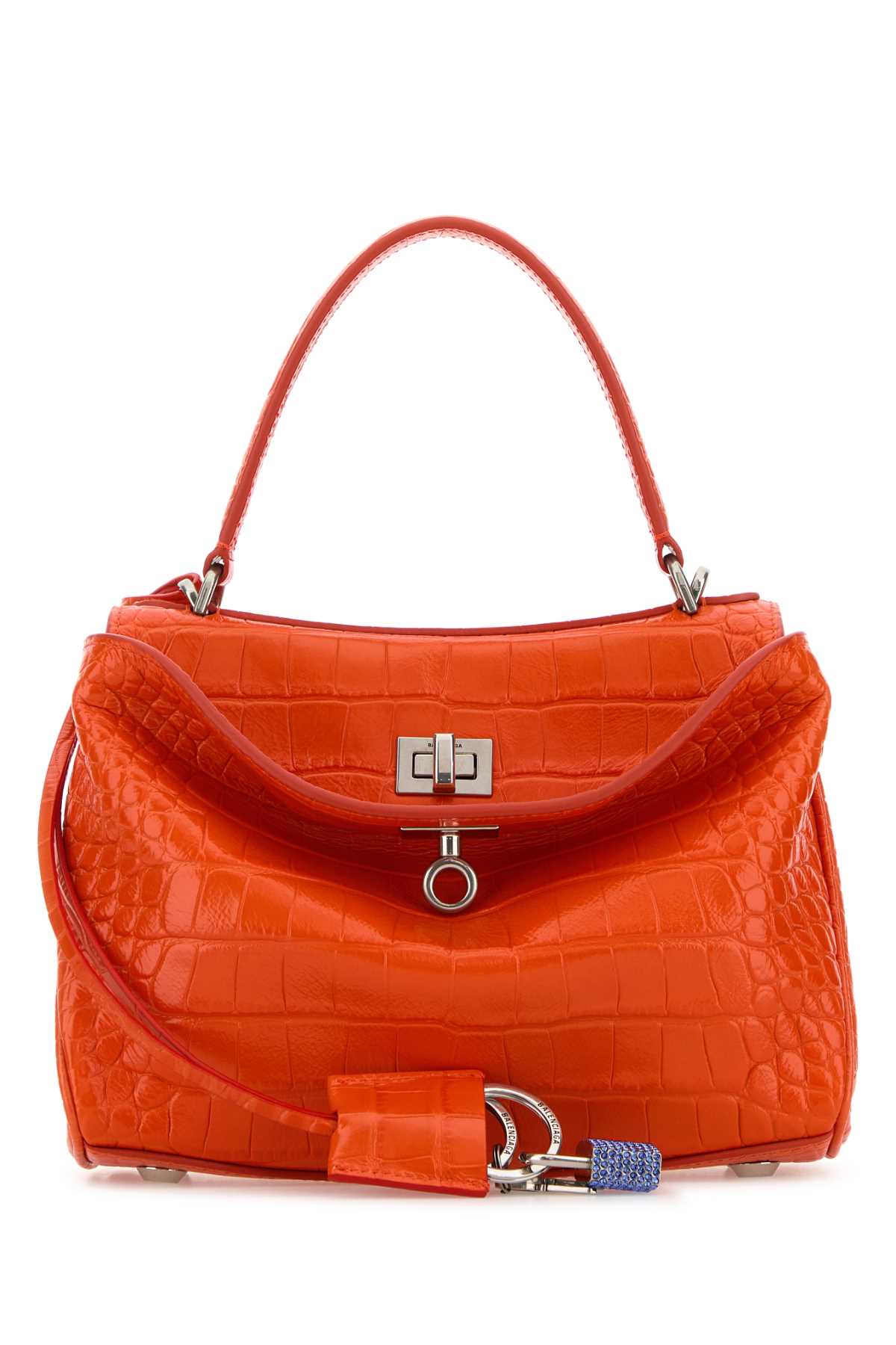 BALENCIAGA RODEO TOP HANDLE For Women Exterior: 100% Calf Lining: 100% Nappa leather Finishing: Silver metal