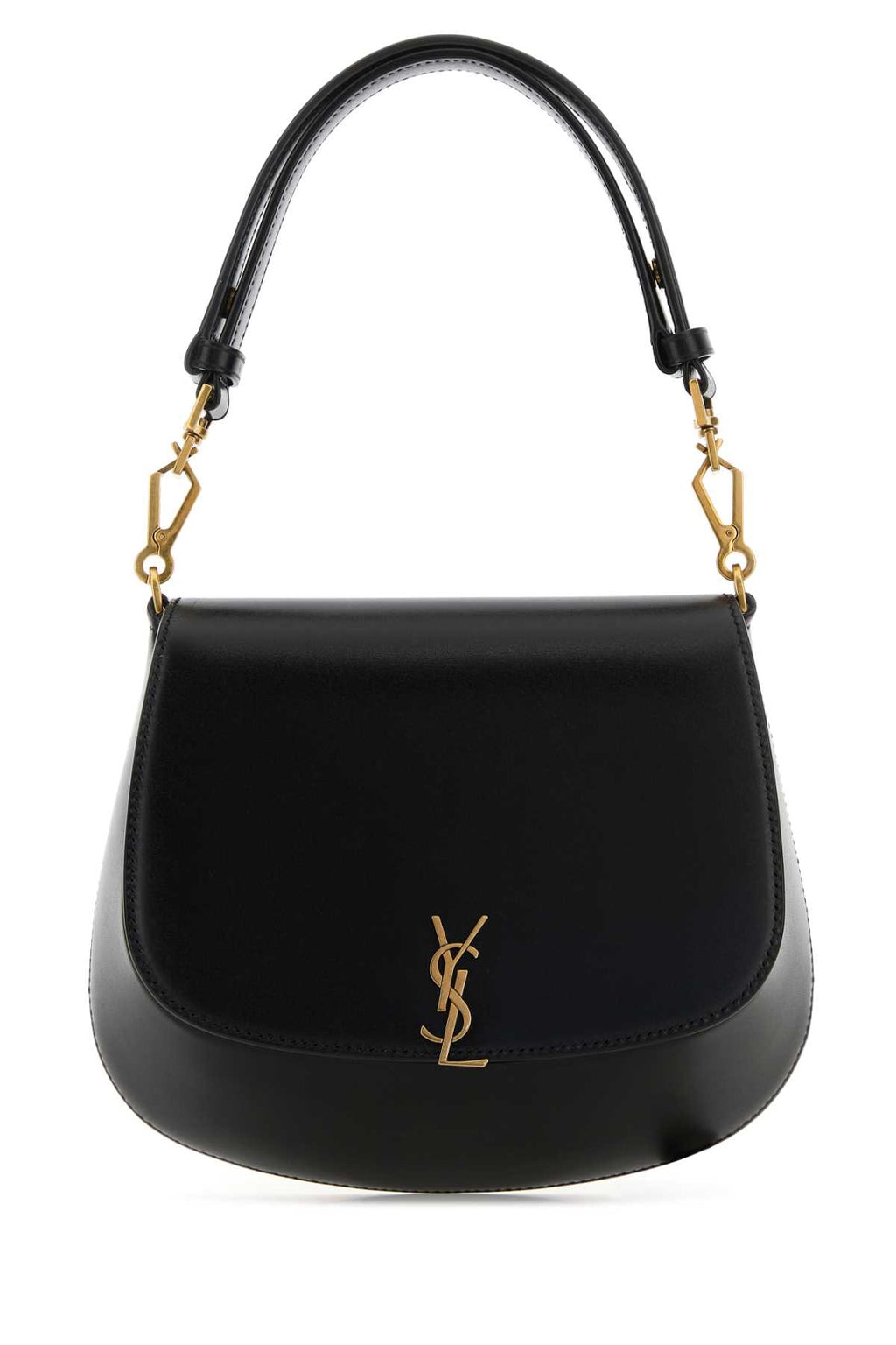 SAINT LAURENT YSL PW VOLTAIRE TO For Women Exterior: 100% Calf Lining: 100% Leather Finishing: Antiqued golden brass
