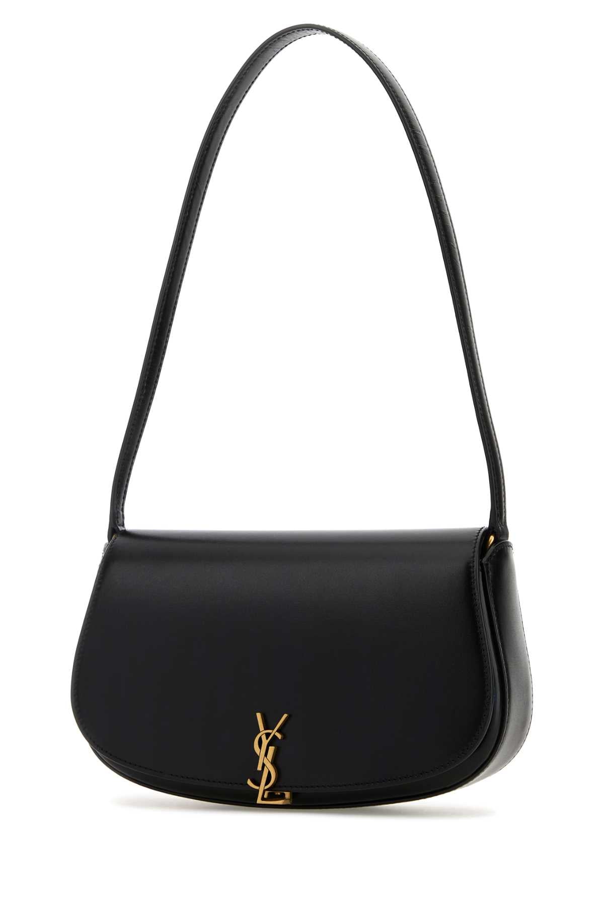 SAINT LAURENT YSL PW DEMI LUNE For Women Exterior: 100% Leather Lining: 100% Leather Finishing: Antiqued golden metal