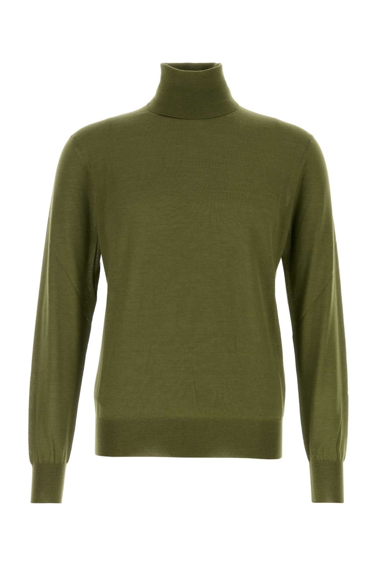 SAINT LAURENT PULL COL ROULE For Men Exterior: 35% Cashmere 25% Wool 30% Silk