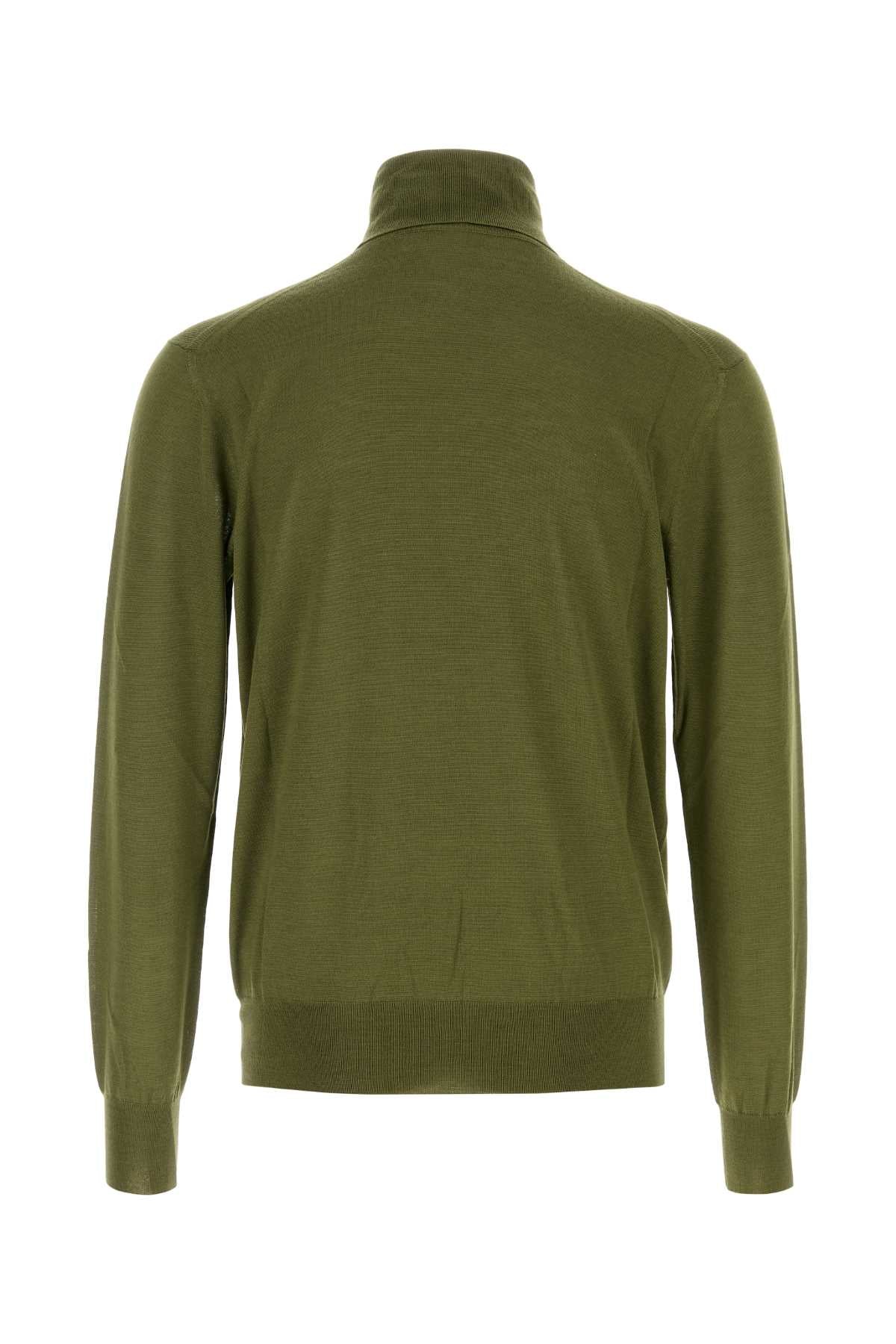 SAINT LAURENT PULL COL ROULE For Men Exterior: 35% Cashmere 25% Wool 30% Silk