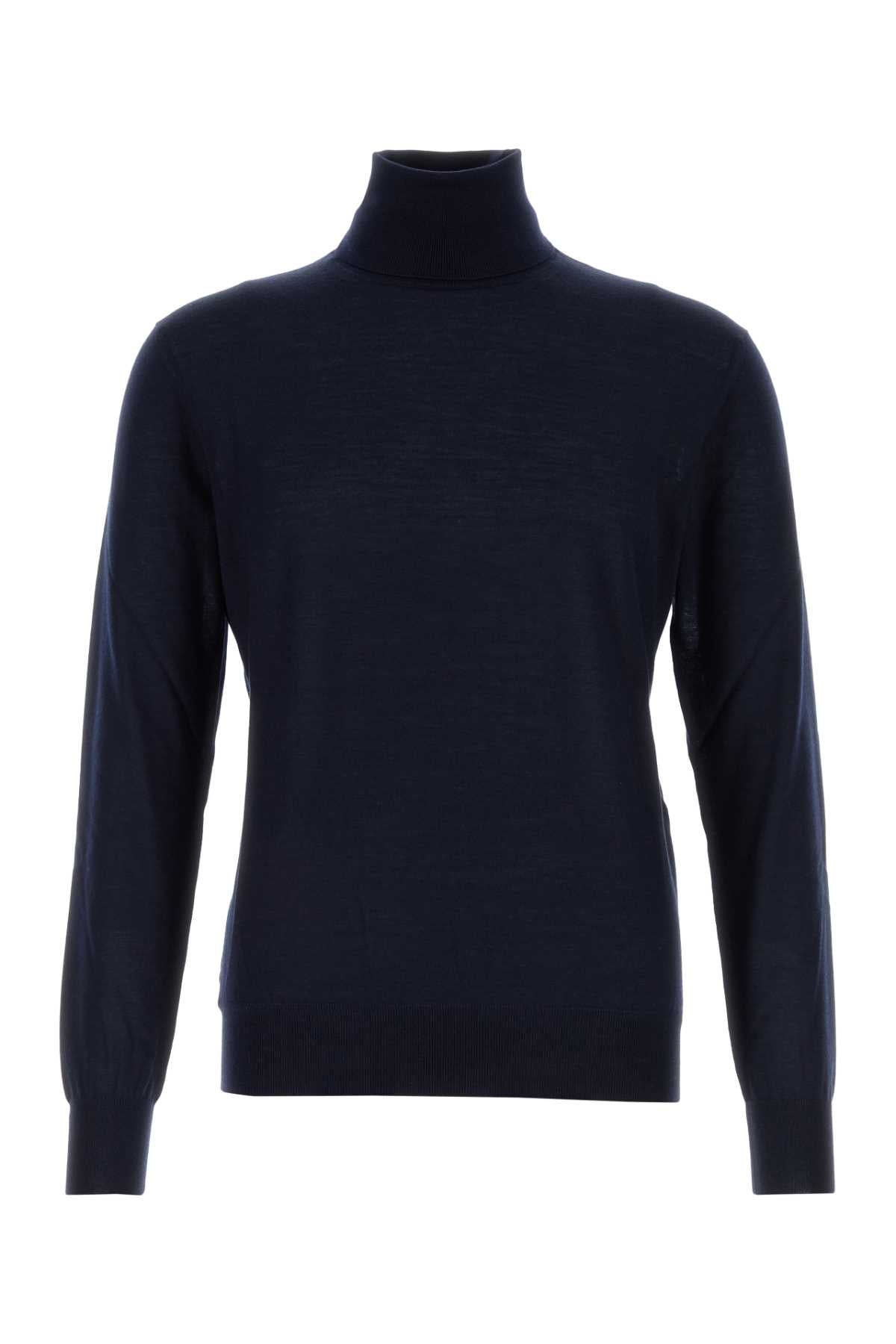 SAINT LAURENT PULL COL ROULE For Men Exterior: 35% Cashmere 25% Wool 30% Silk