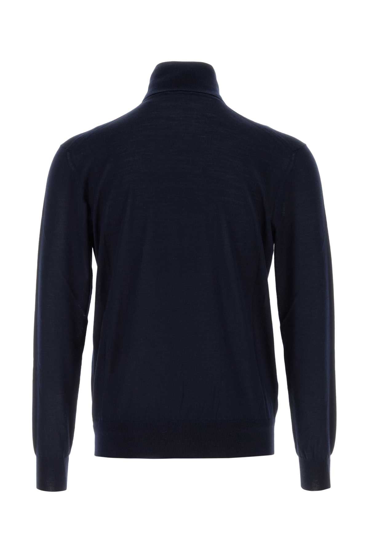 SAINT LAURENT PULL COL ROULE For Men Exterior: 35% Cashmere 25% Wool 30% Silk