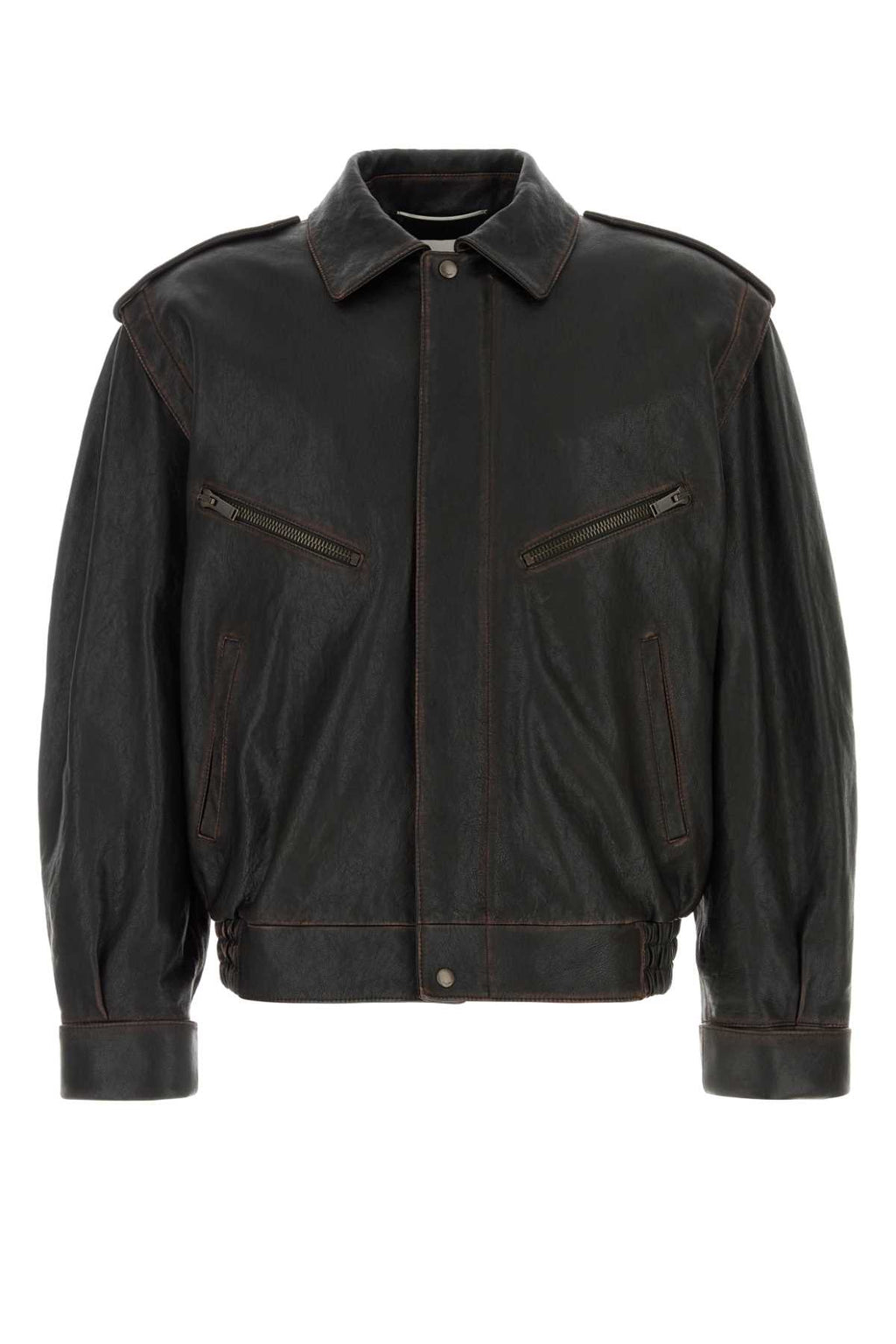 SAINT LAURENT VESTE COURTE BORD EL For Men Exterior: 100% Lamb Lining: 60% Cupro 40% Cotton