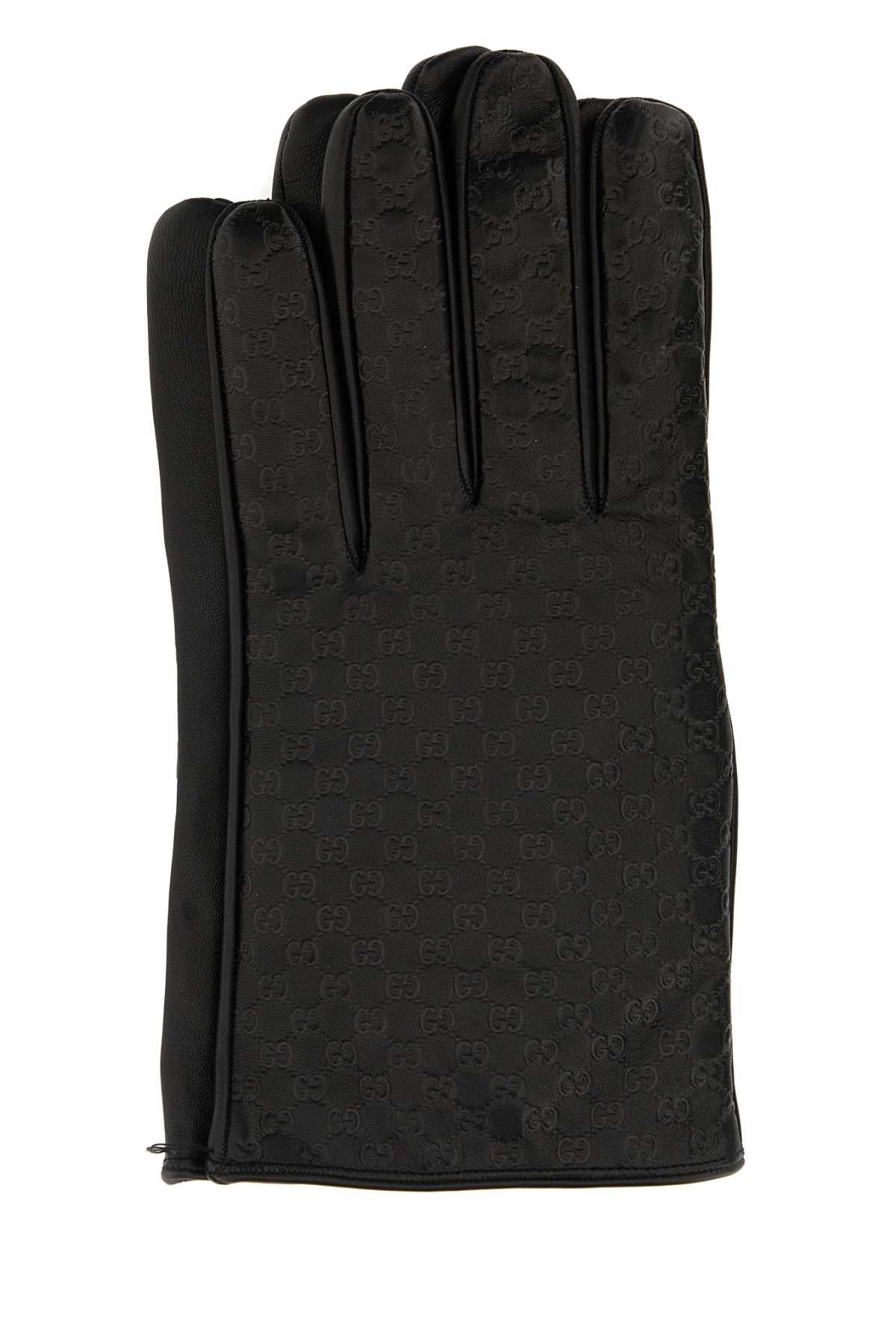 GUCCI GLOVES M NEW GG GLOVES For Men Exterior: 100% Lamb Lining: 100% Cashmere
