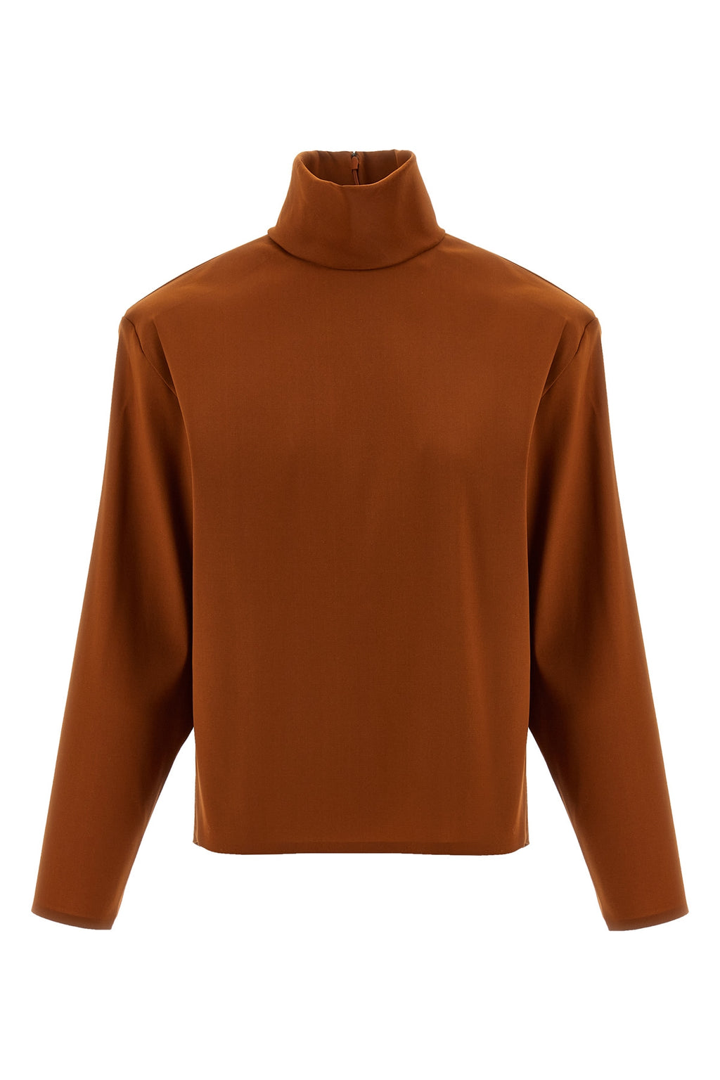 SAINT LAURENT Structured shoulder sweater For Women 55% silk 32% polyamide 13% elastane