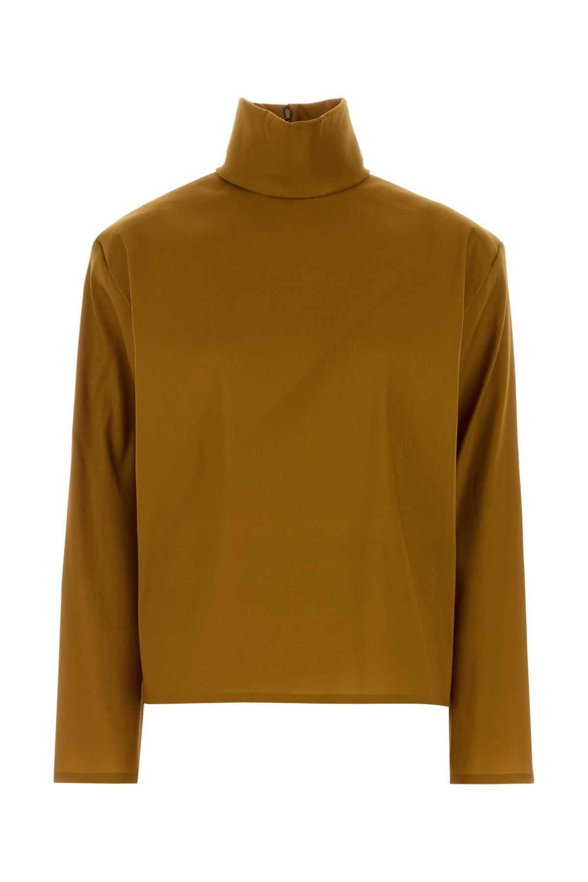 SAINT LAURENT TOP For Women Exterior: 55% Silk 30% Nylon 15% Elastane